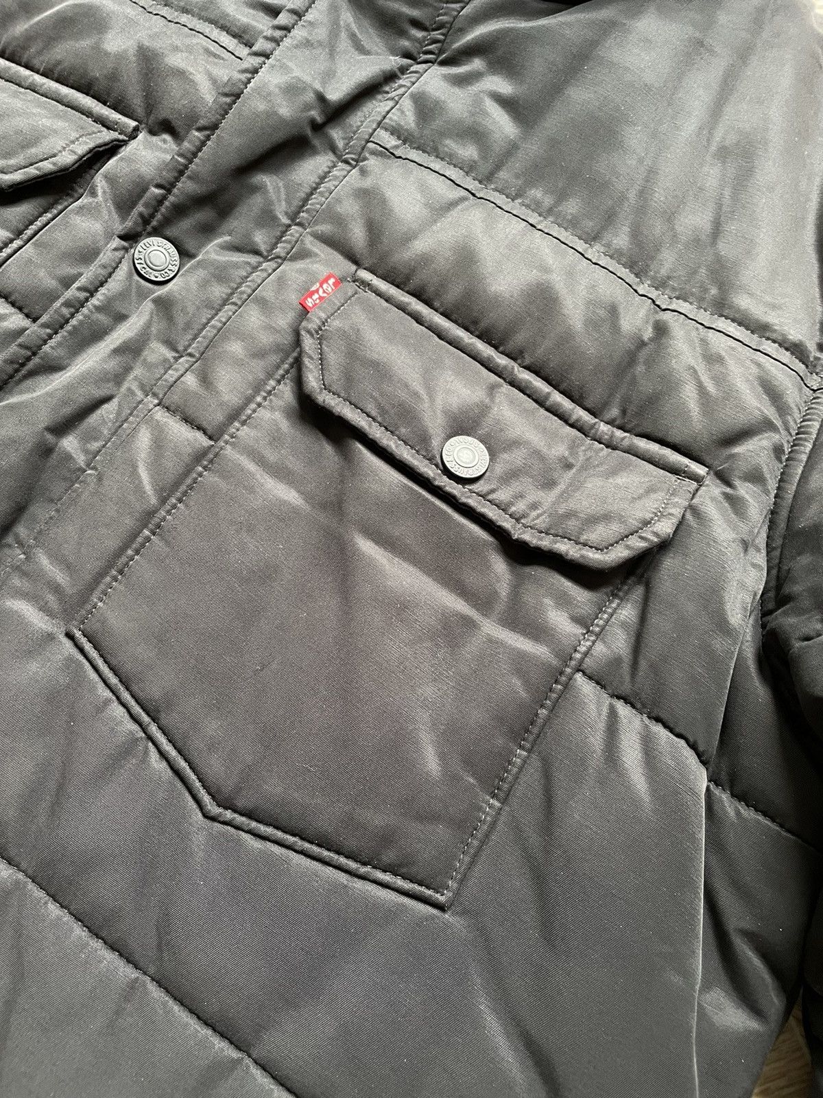 Levi's × Levi's Vintage Clothing × Vintage Y2K Vintage Thermore Levi’s Logo Puffer Down Jacket Black XL Size US XL / EU 56 / 4 - 4 Thumbnail