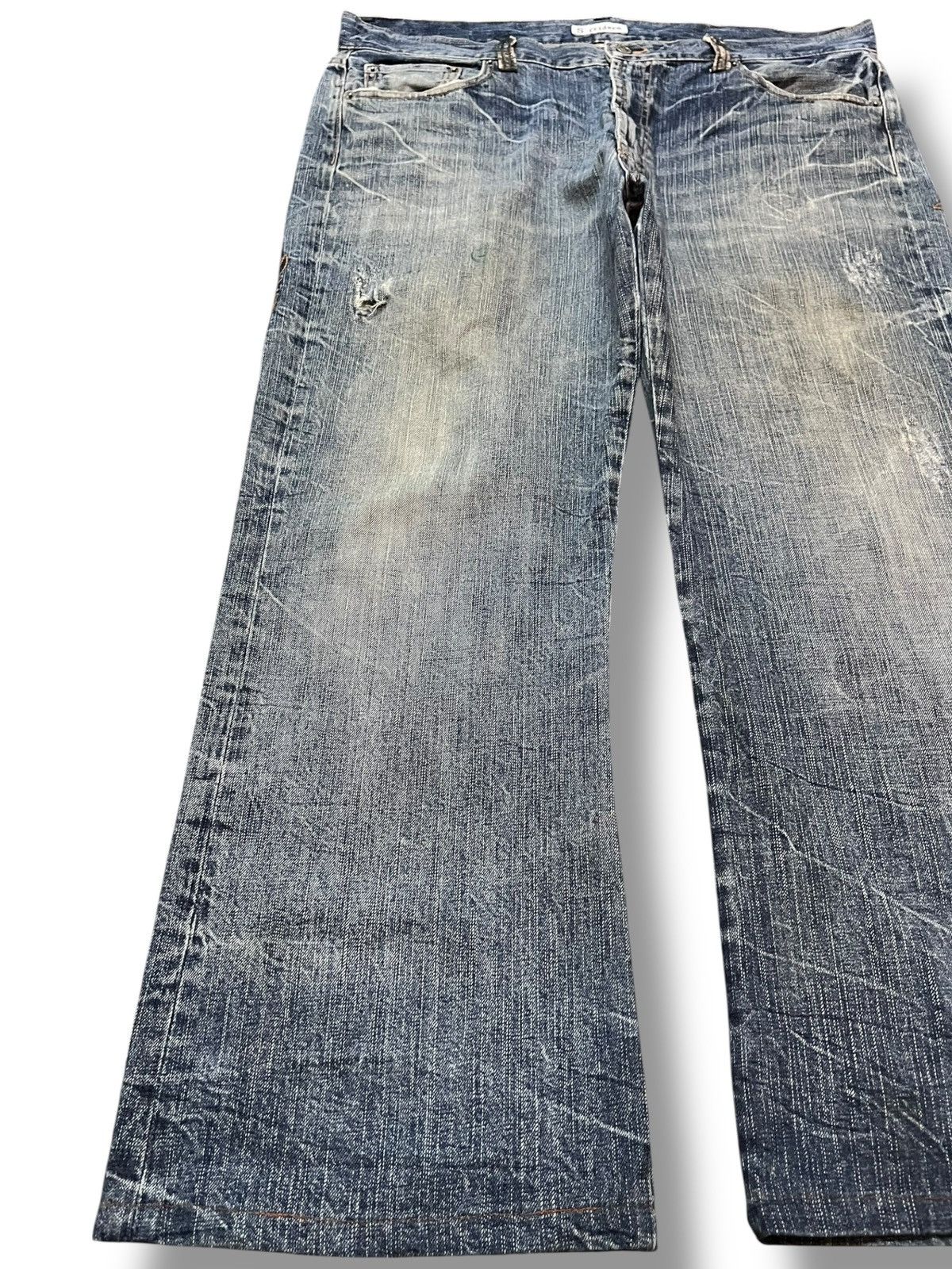 Hysteric Glamour Vintage Sorridere Baggy Honeycomb Embroidery Denim Size US 38 / EU 54 - 4 Thumbnail