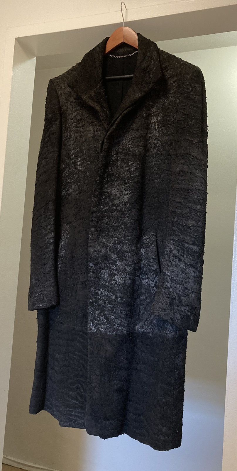 Carol Christian Poell GRAIL LM1550 WILD Cracked Leather Coat Size US L / EU 52-54 / 3 - 13 Thumbnail