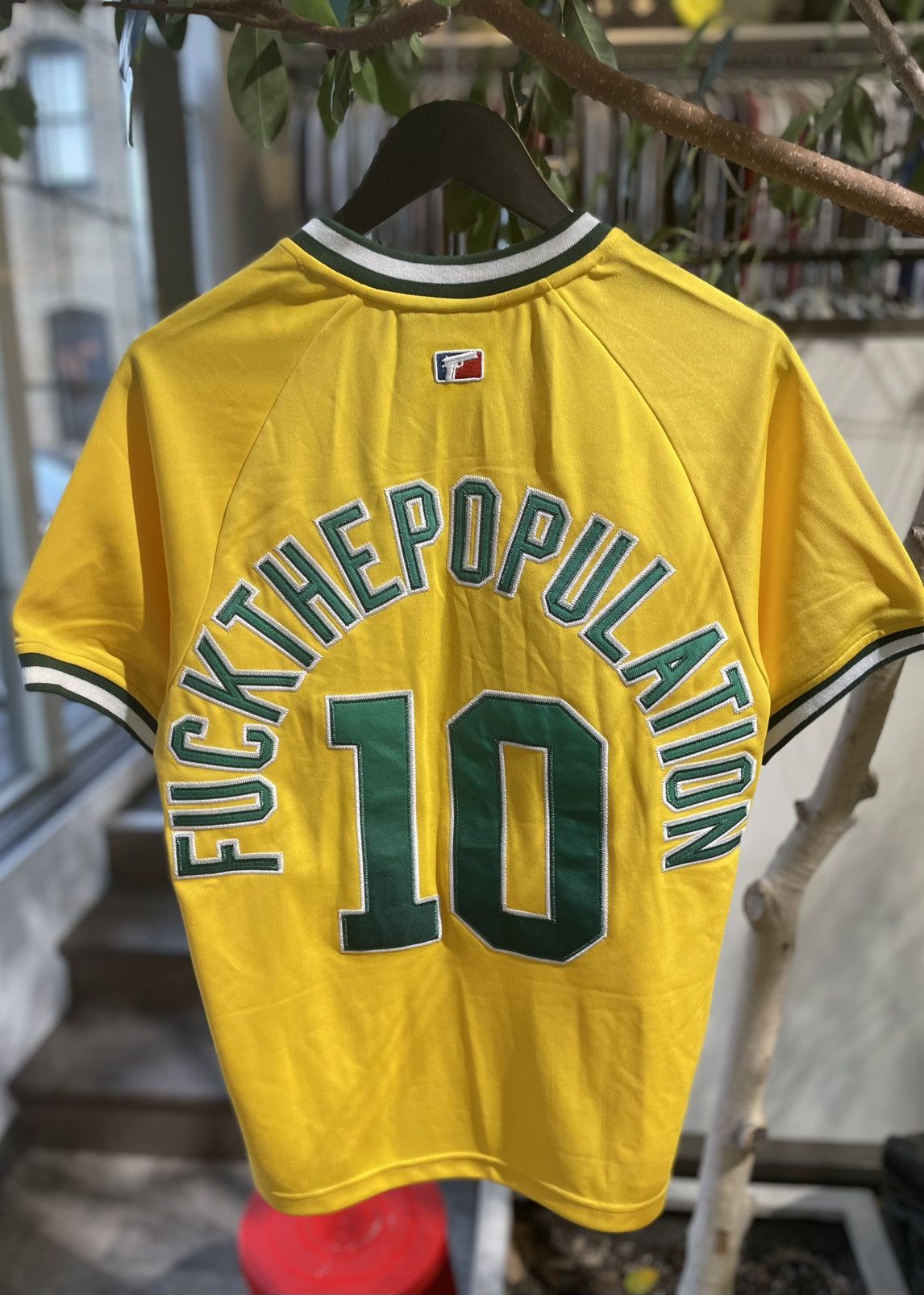 Fuck The Population FTP Script Pullover Baseball Jersey Size US M / EU 48-50 / 2 - 4 Thumbnail