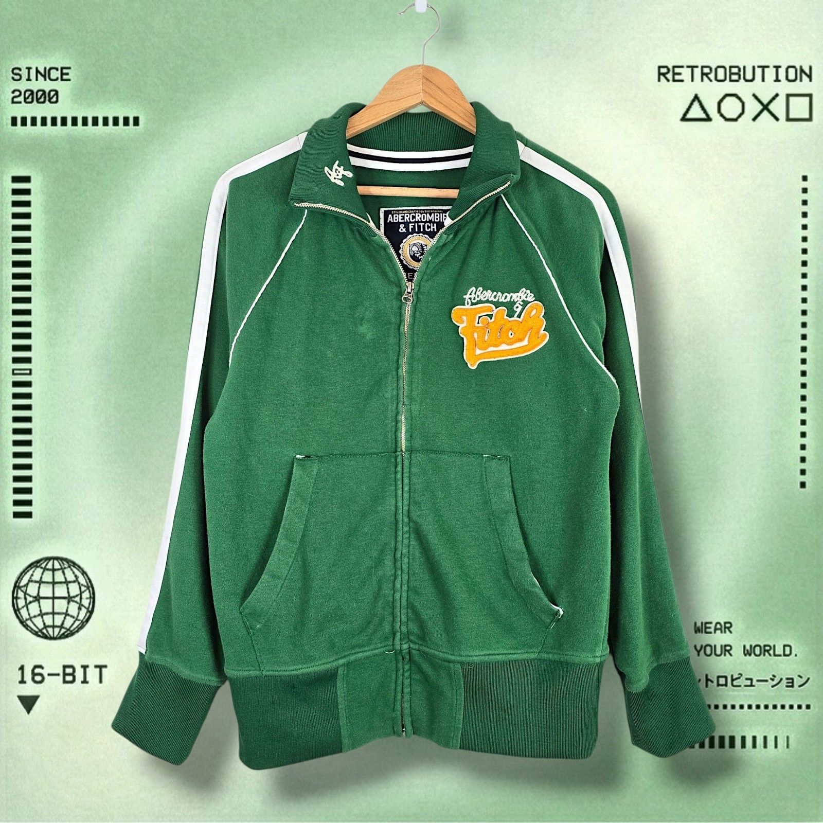 廃盤新品未使用Abercrombie & Fitch GREEN Abercrombie & Fitch × Japanese Brand × Streetwear Vintage