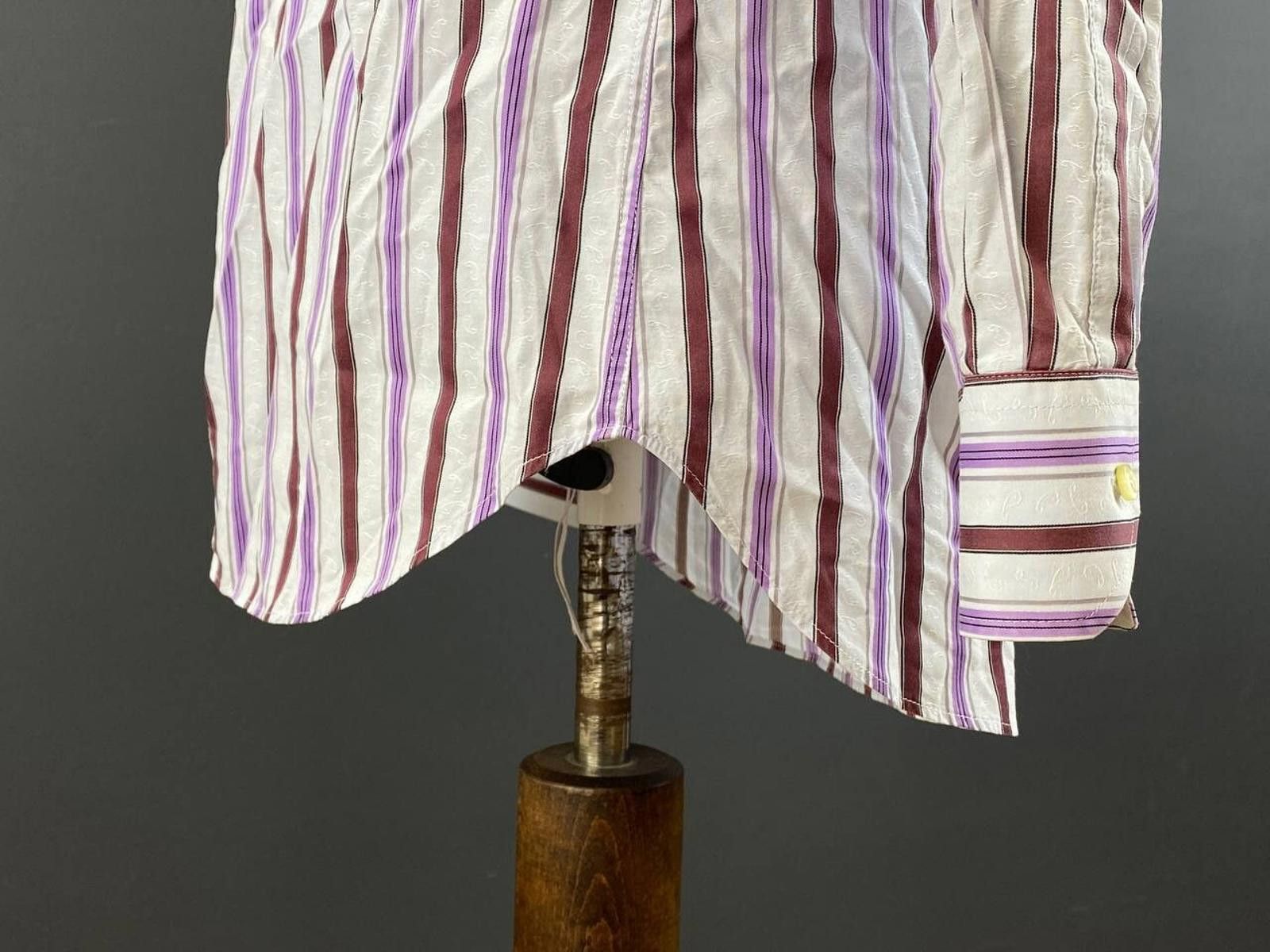 Etro Etro Milano White Stripe Button Down Shirt Size 41 Size US M / EU 48-50 / 2 - 9 Thumbnail