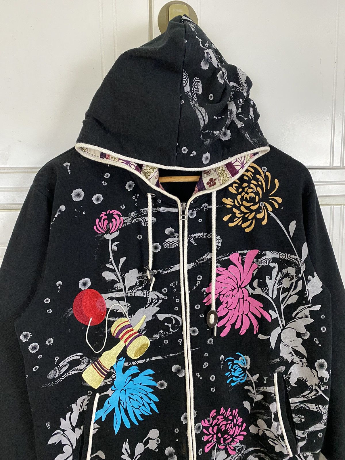 Japanese Brand × Vintage Vintage Sukajan Origami Hoodies Size US M / EU 48-50 / 2 - 3 Thumbnail