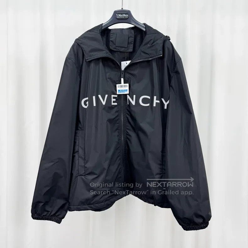 Givenchy Givenchy Printed letter zip-up windbreaker jacket Size US XL / EU 56 / 4 - 1 Thumbnail