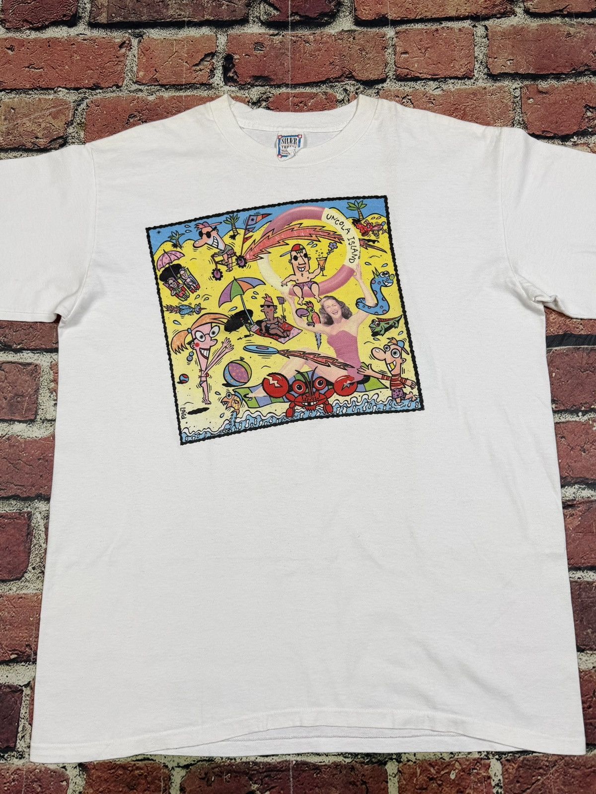 Other Vintage 7 Up Uncola Island Soda Promo T-Shirt Single Stitch Size US XL / EU 56 / 4 - 2 Thumbnail