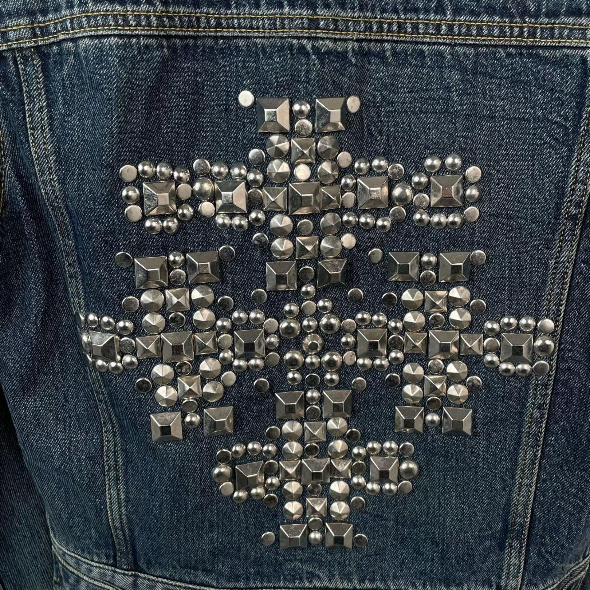 Saint Laurent Paris YSL Denim Jacket Size S / US 4 / IT 40 - 3 Thumbnail