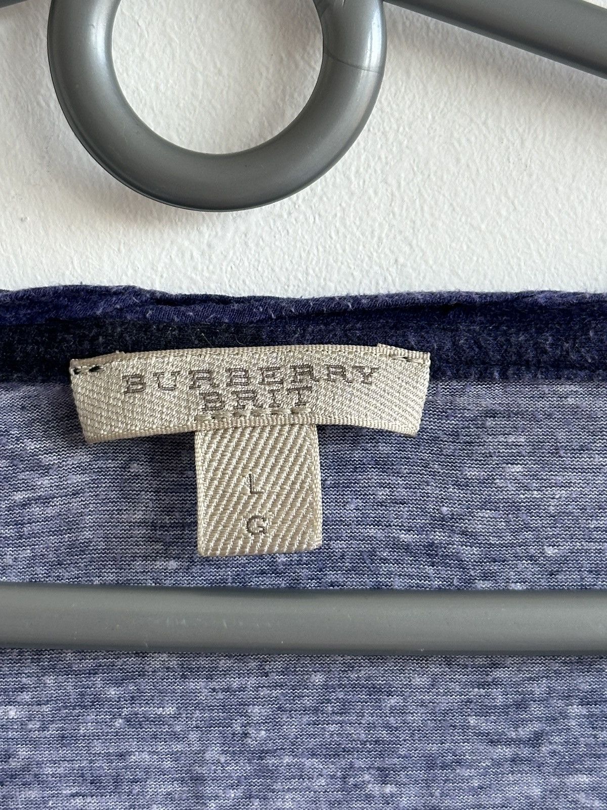 Burberry Burberry Brit Blue T-Shirt Nova Check Women's Size XS Size L / US 10 / IT 46 - 7 Thumbnail