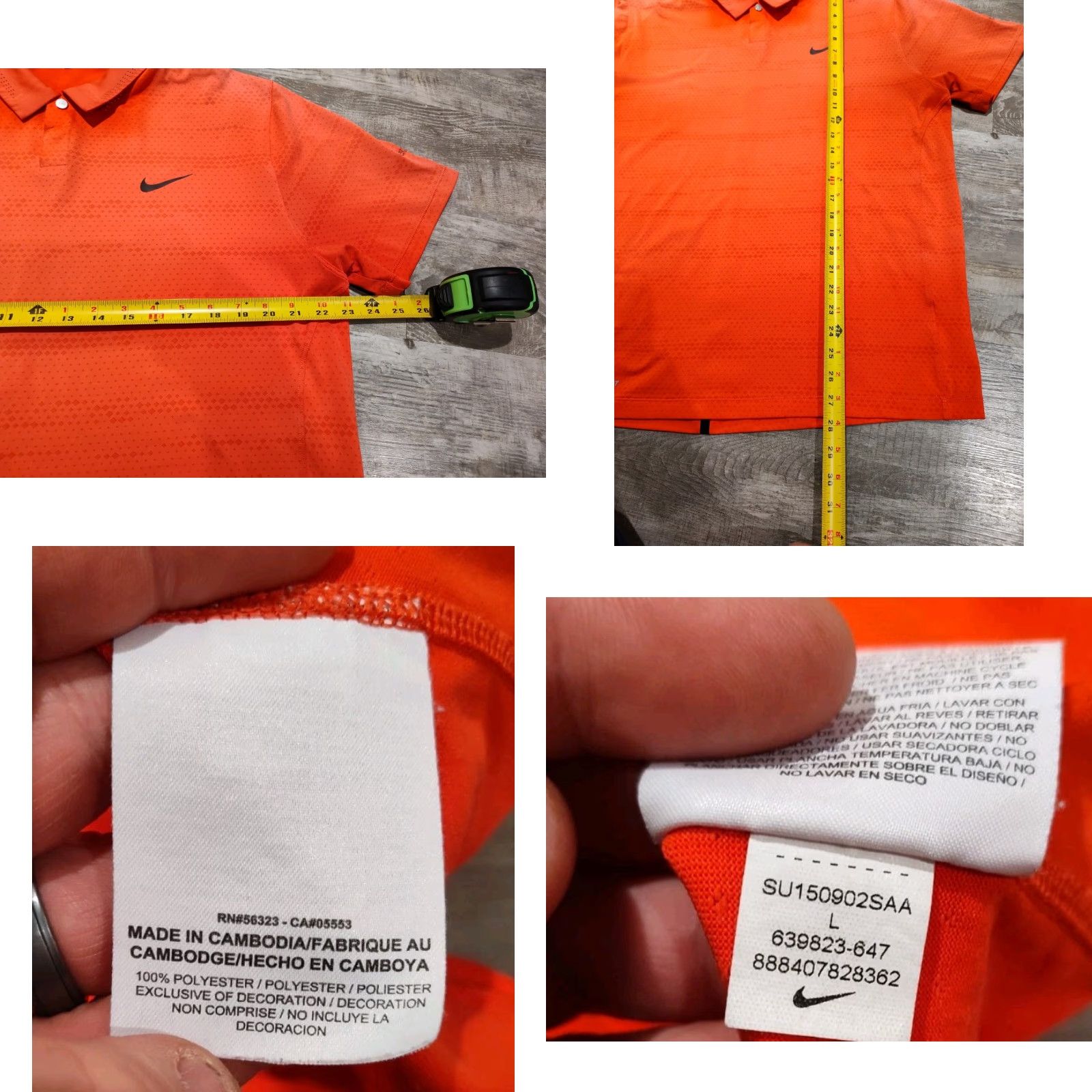 Nike Nike Tiger Woods Collection Polo Golf Shirt Mens L Reddish Pink Greywalls GC MI Color Pink Material Polyester Brand Nike Pattern Solid Size US L / EU 52-54 / 3 - 8 Thumbnail