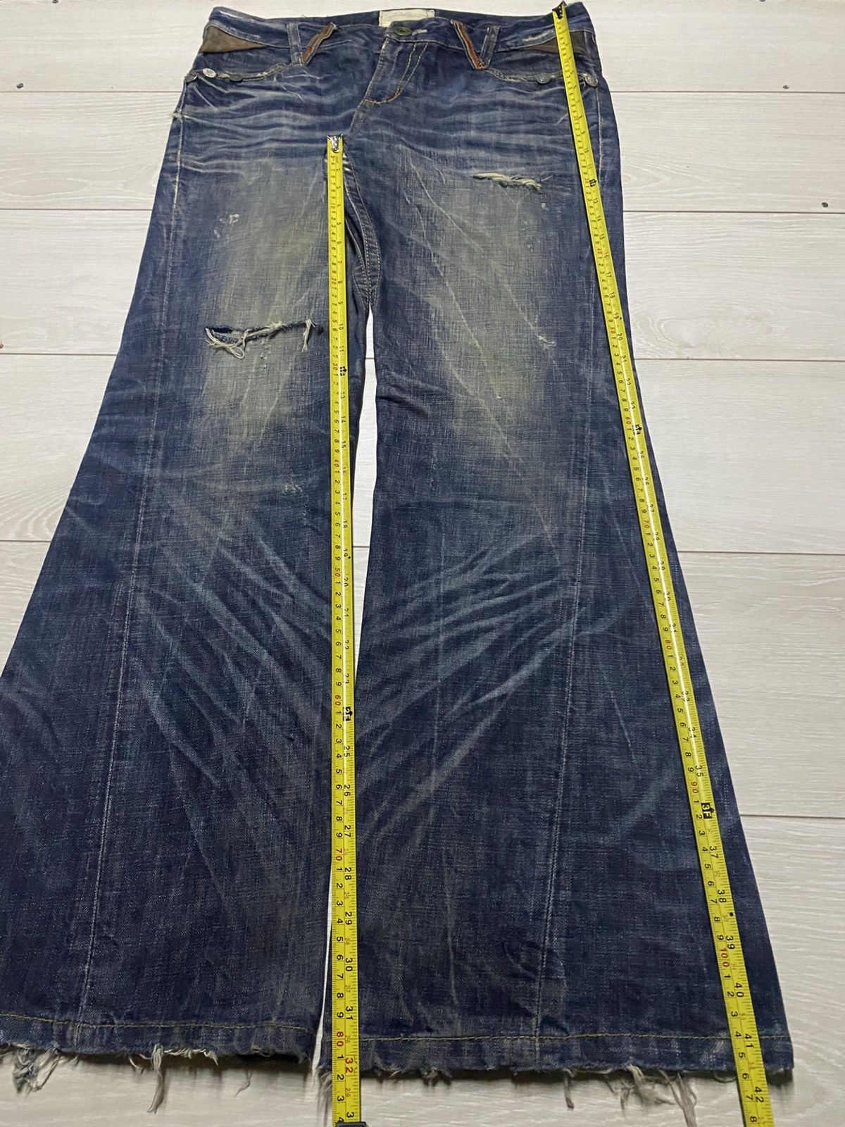 Undercover Japanese Brand Lolita Punk Hybrid Flare Jeans Size US 34 / EU 50 - 18 Thumbnail