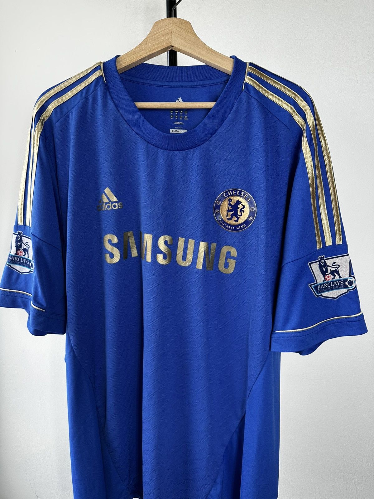 Chelsea Soccer Chelsea FC 2012-13 Home Jersey Adidas Samsung Gold Size 3XL Size US XXL / EU 58 / 5 - 2 Thumbnail