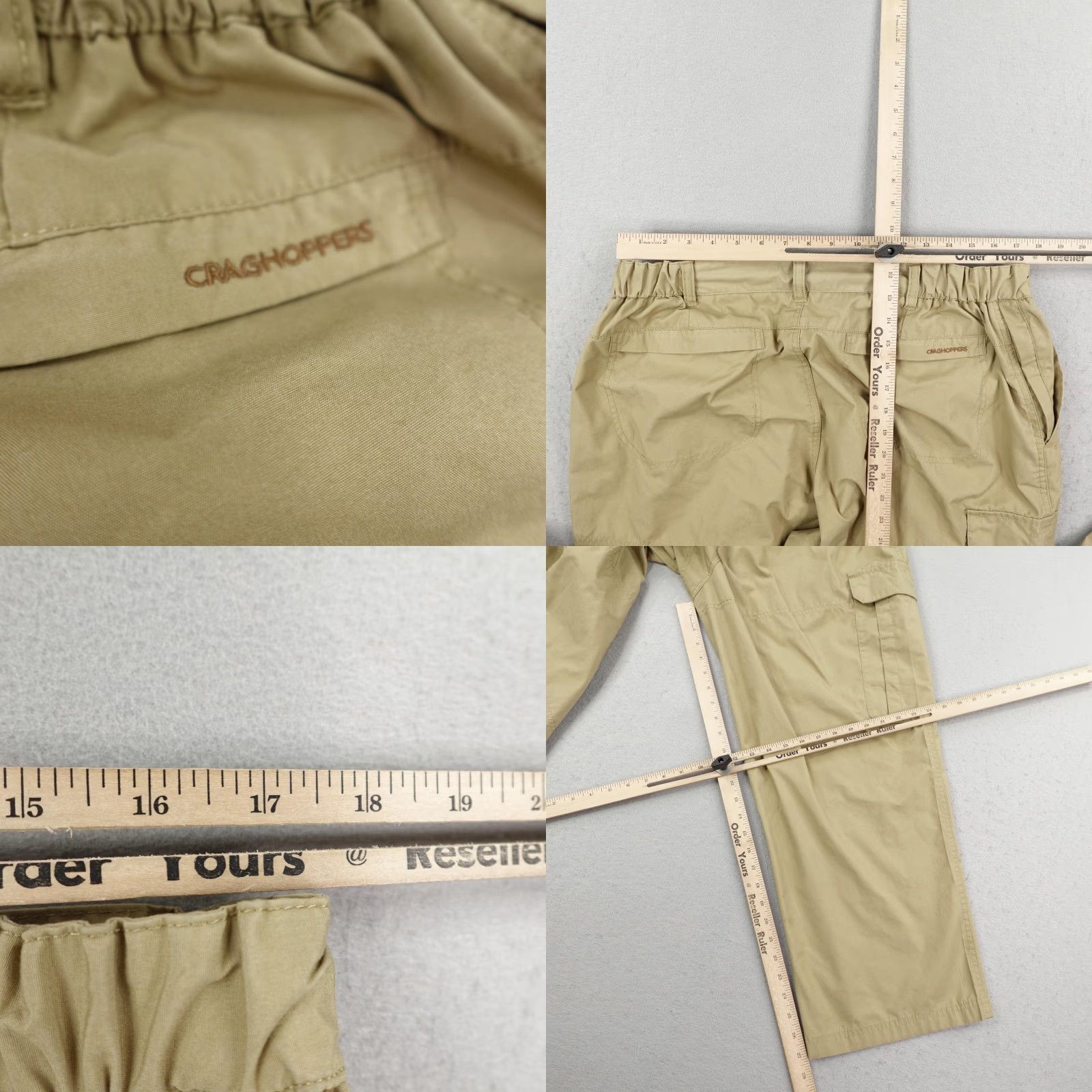 Vintage Craghoppers Pants Mens 38 Khaki Beige Cargo Baggy Wide Leg Hiking Trail Fishing Casual Travel Workwear Mens Size US 38 / EU 54 - 8 Thumbnail