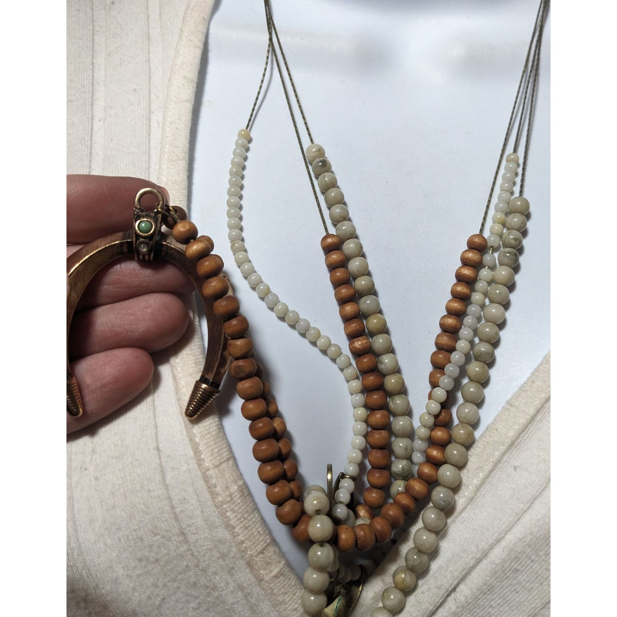 Other Bohemian Multilayer Gold Crescent Necklace Size ONE SIZE - 7 Thumbnail
