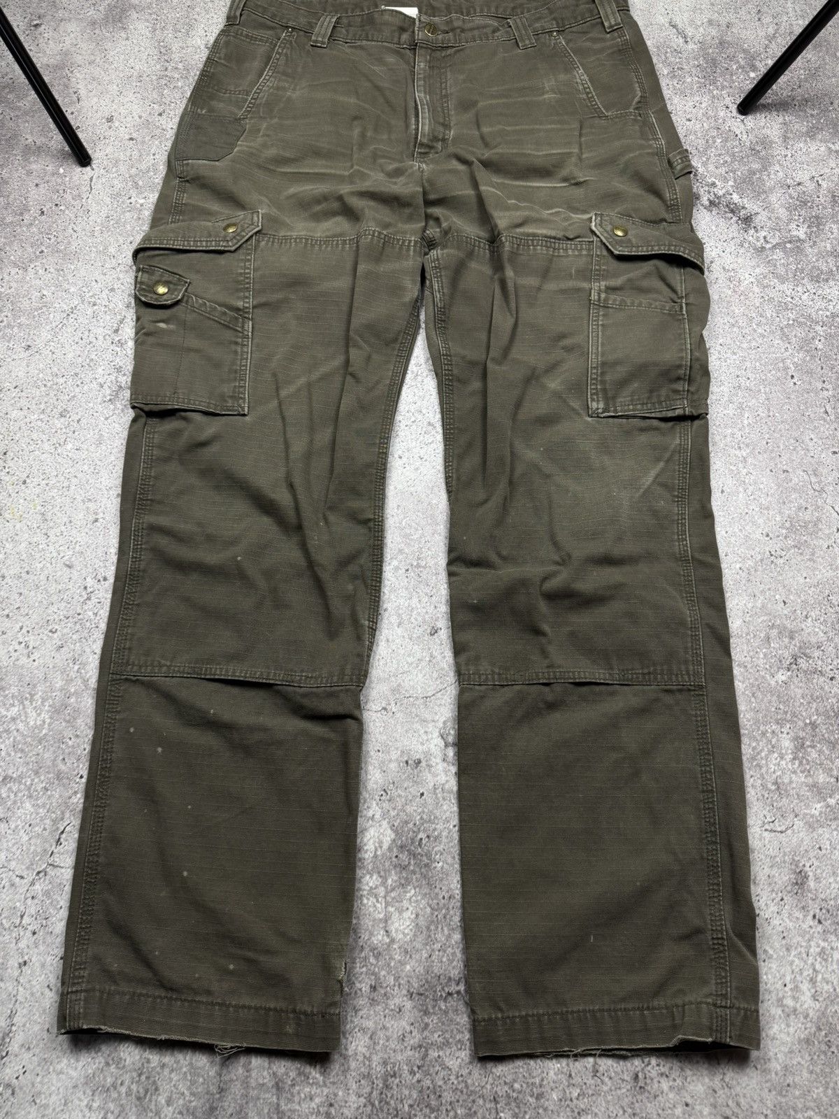 Carhartt Crazy Vintage Faded Carhartt Y2K Cargo Work Pants Japanesse Size US 38 / EU 54 - 2 Thumbnail