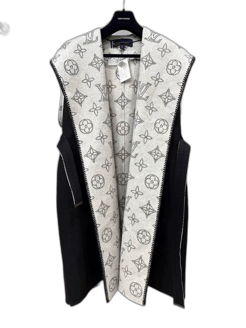 Louis Vuitton Black Wool Sleeveless Coat from Louis Vuitton-yf Size US M / EU 48-50 / 2 - 1 Thumbnail
