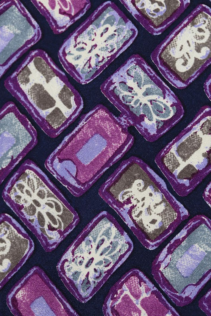 Altea Vintage Altea Milano Silk Tie – Abstract Pattern Size ONE SIZE - 5 Thumbnail