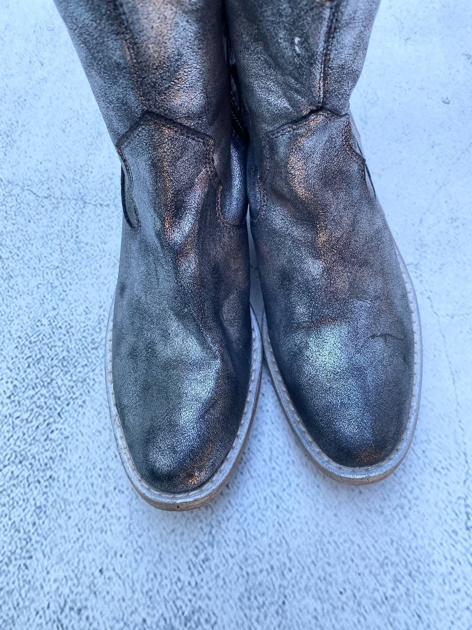 If Six Was Nine Vintage As 98 Rick Owens style Faded Cowboy Biker High Boots Size US 6 / EU 39 - 9 Thumbnail