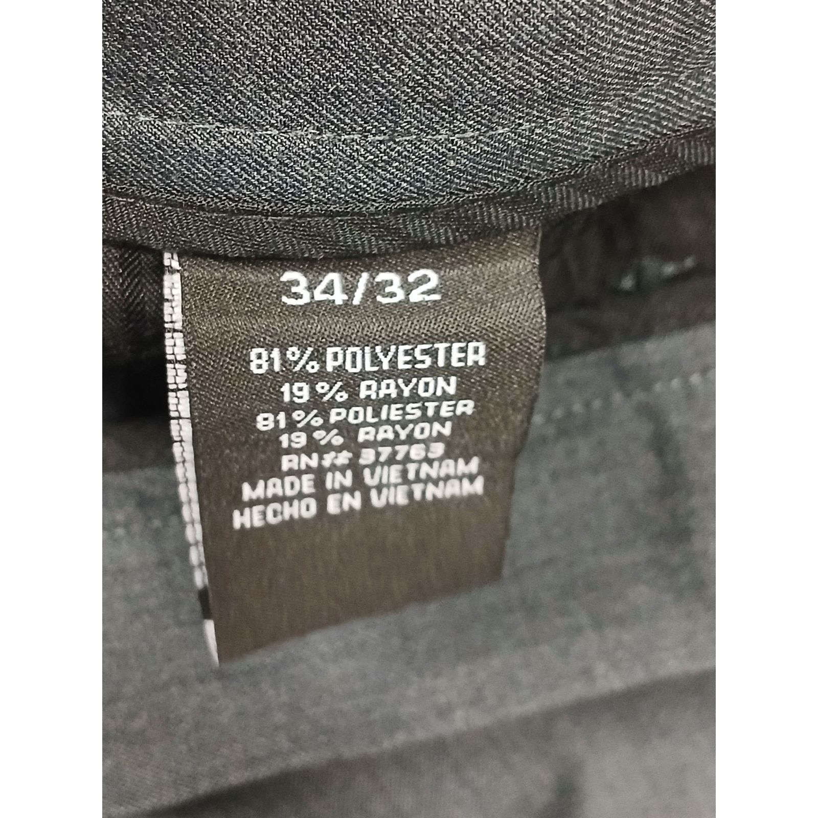 Savane Savane (34x32) Gray Relaxed Fit Dress Slacks Size US 34 / EU 50 - 4 Thumbnail