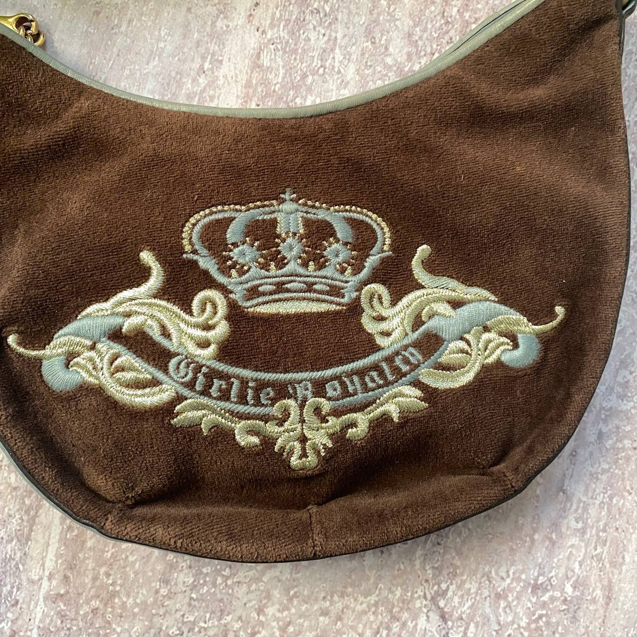 Juicy Couture VINTAGE Y2K JUICY COUTURE RARE AMAZING VELOUR MINI BAG Size ONE SIZE - 3 Thumbnail