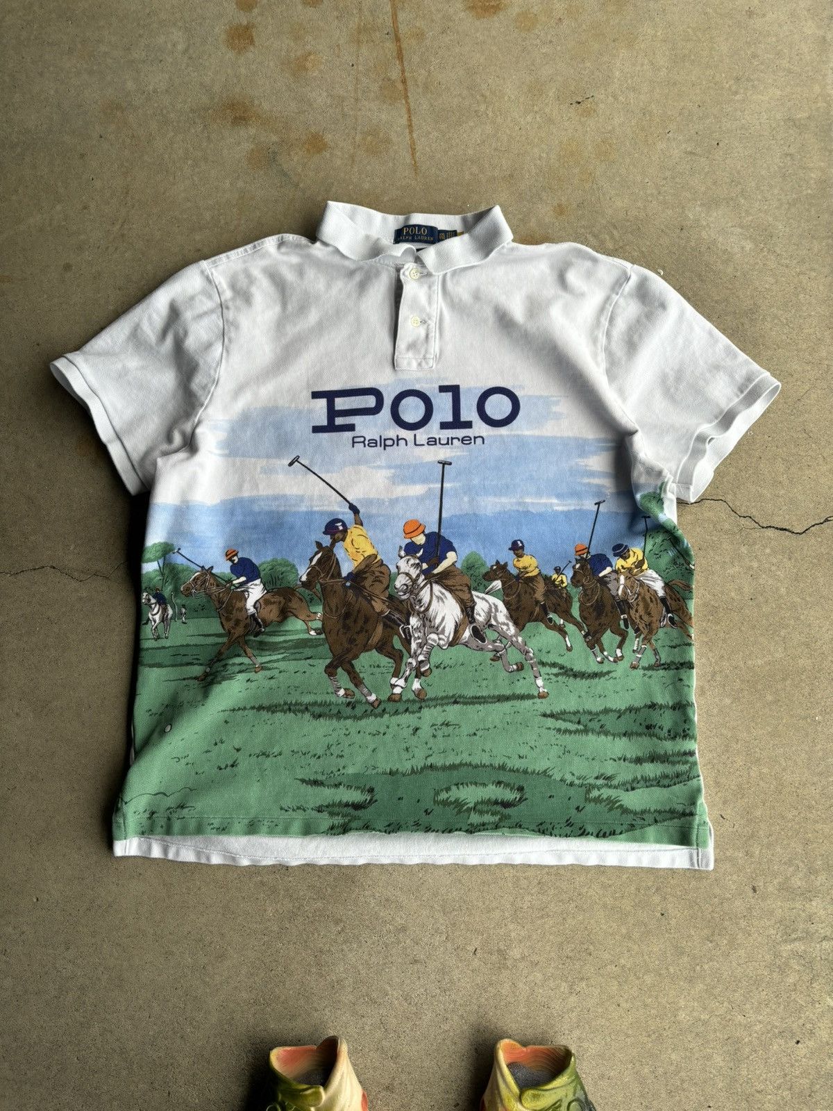 Polo Ralph Lauren Crazy Polo Ralph Lauren Stampede All Over Print Shirt Size US XL / EU 56 / 4 - 1 Thumbnail