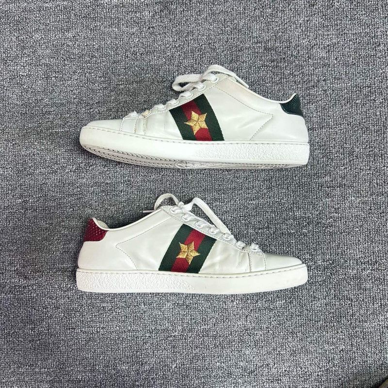Gucci Gucci ACE Leather Sneakers with Pineapple Embroidery -2508 Size US 6 / IT 36 - 3 Thumbnail