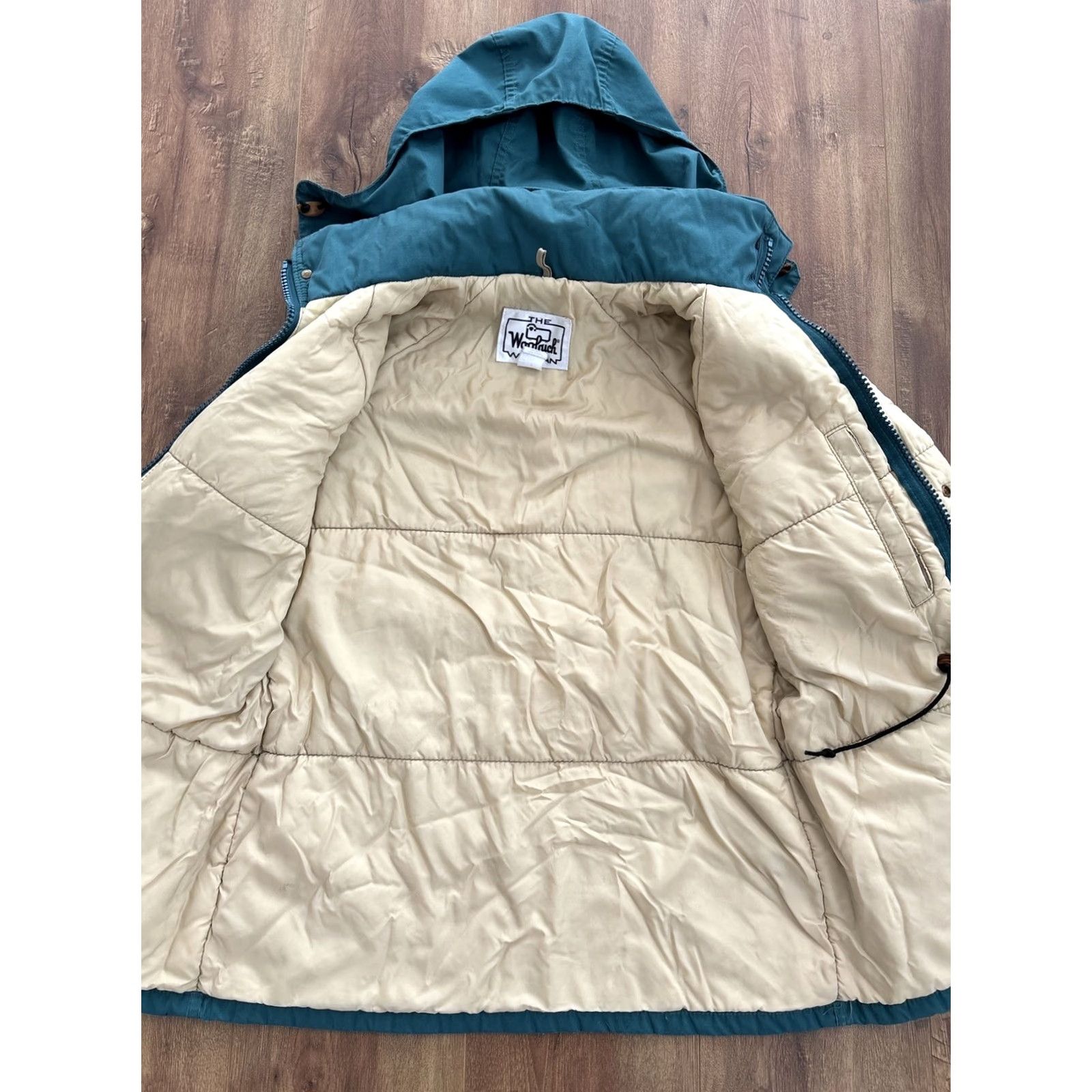 Vintage VINTAGE Woolrich Parka Coat Women's Medium Hooded USA Made Green Winter Cargo Puffer Jacket Size M / US 6-8 / IT 42-44 - 6 Thumbnail