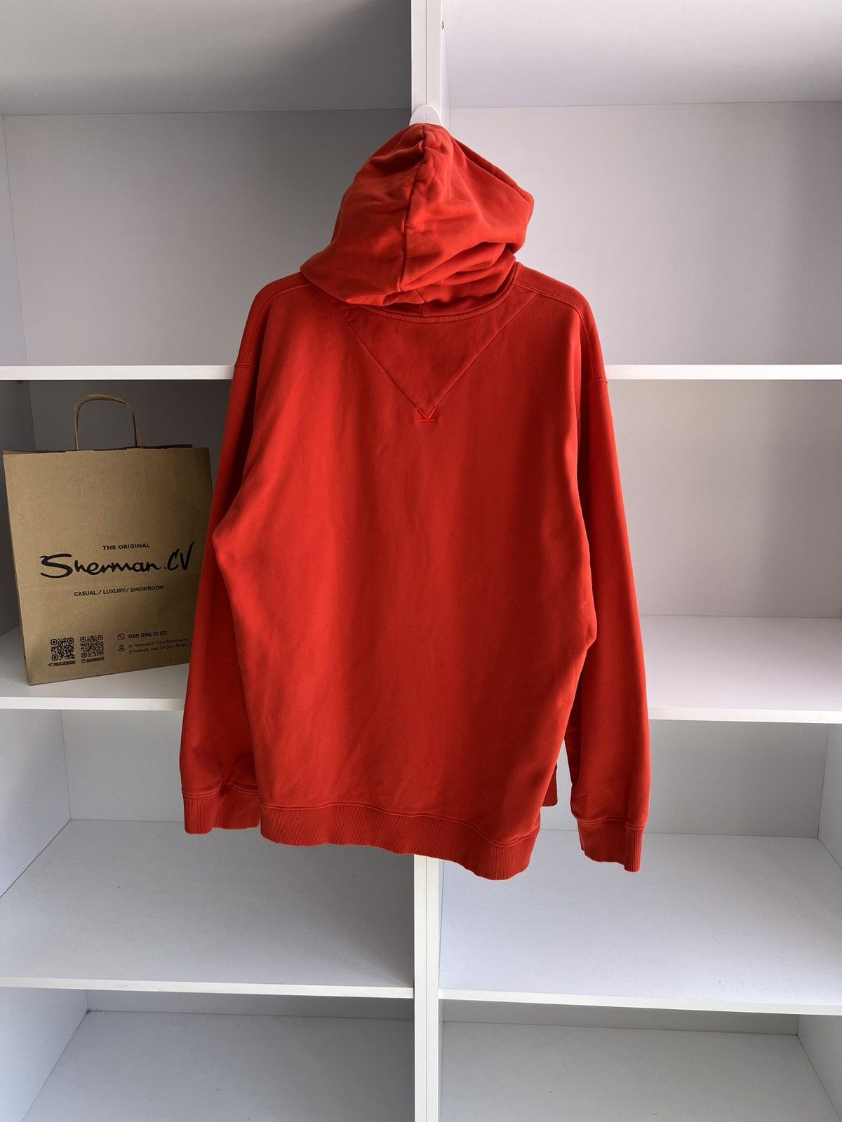 Kenzo × Vintage Vintage Kenzo Rose Logo Cotton Hoodie Size US XL / EU 56 / 4 - 11 Thumbnail