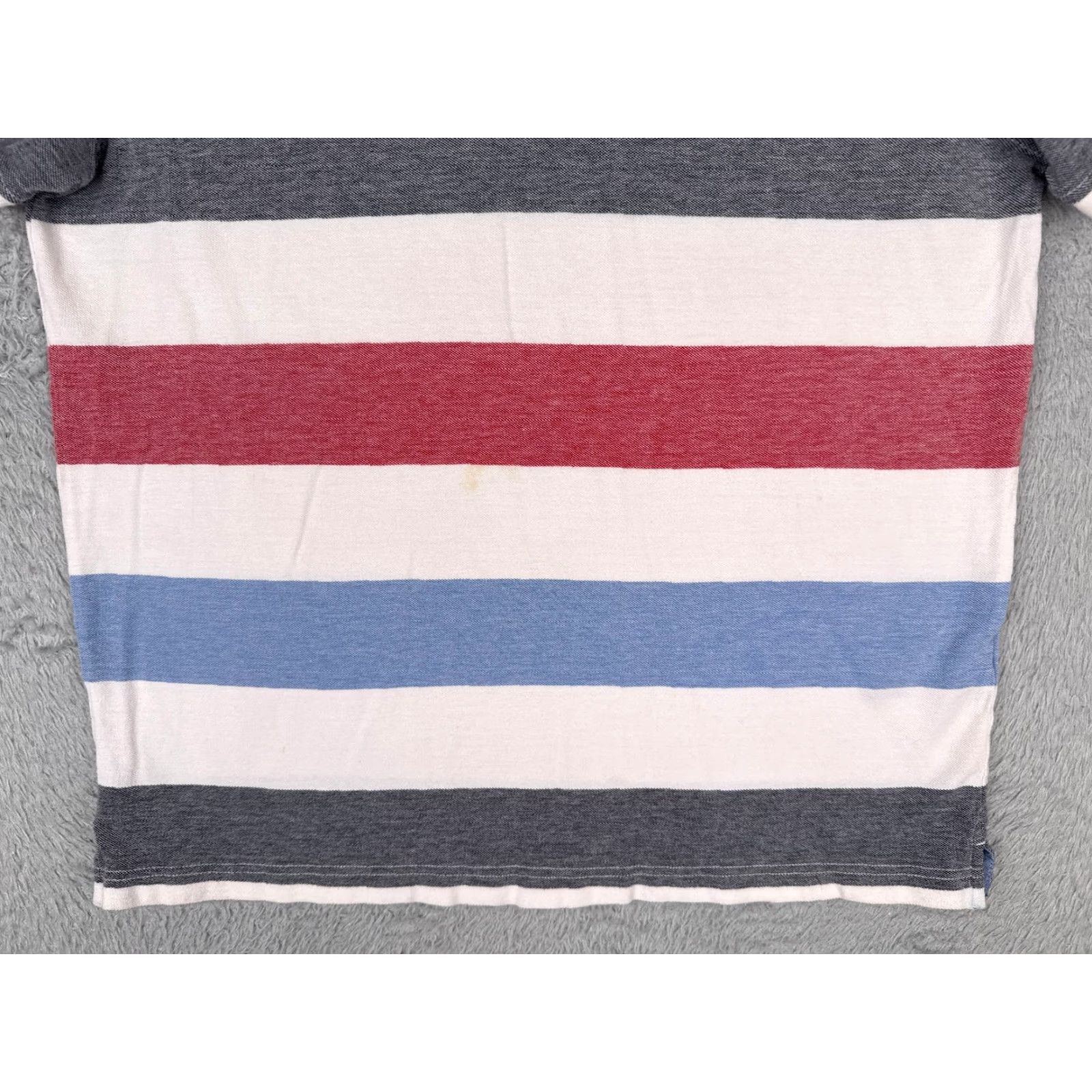 Tommy Hilfiger Tommy Hilfiger Polo Shirt Men Large White Blue Red Stripe Cotton Custom Fit READ Size US L / EU 52-54 / 3 - 5 Thumbnail