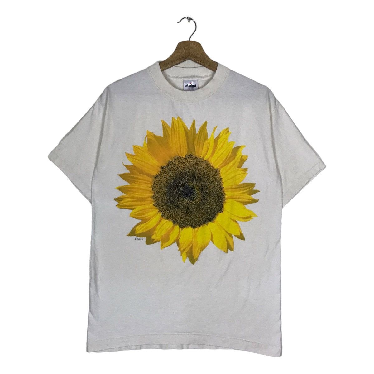 Vintage Vintage 90s Sun Flower Art Work Studio Q Murina Tee Shirt  