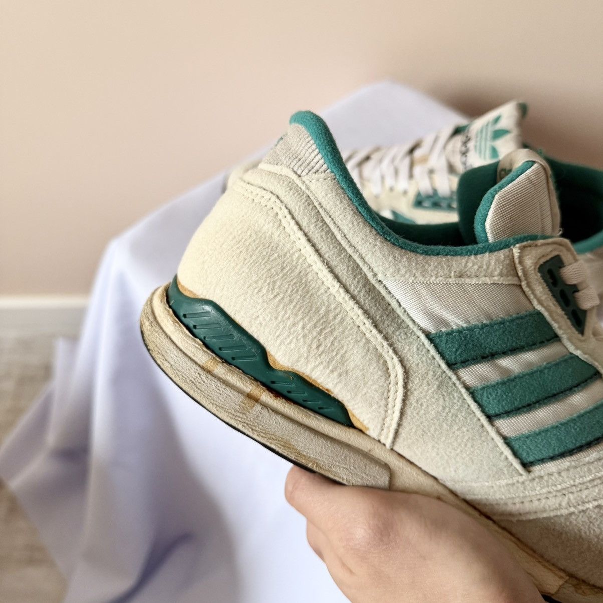 Adidas 80s Vintage Adidas TX8911 / 680 (Korea) Green/Cream Shoes Size US 8.5 / EU 41-42 - 9 Thumbnail
