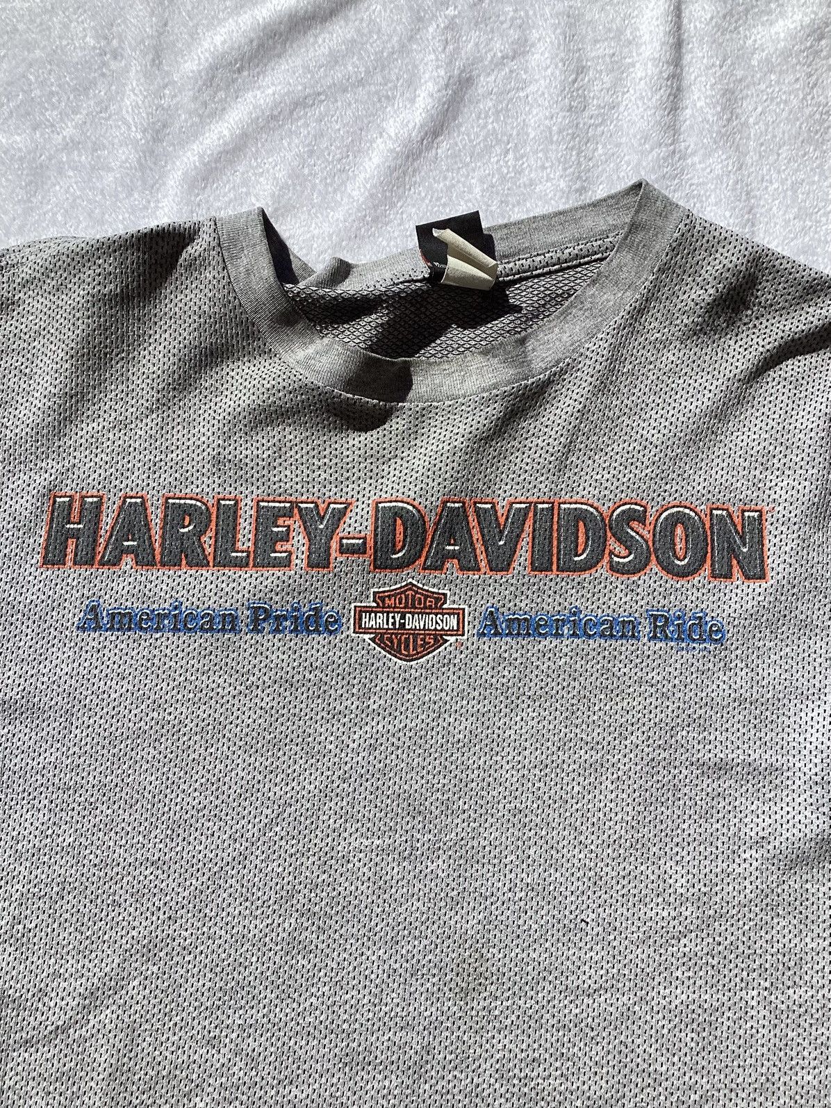 Harley Davidson × Vintage Vtg 1990s Harley Davidson Loma Linda Cali gray thermal Tee Size US L / EU 52-54 / 3 - 3 Thumbnail