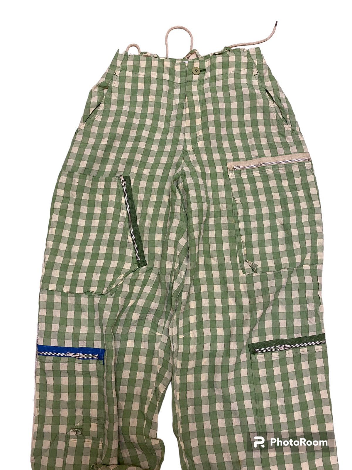 Issey Miyake Vtg issey miyake IS gingham balloon cargo pants Size US 26 / EU 42 - 6 Thumbnail