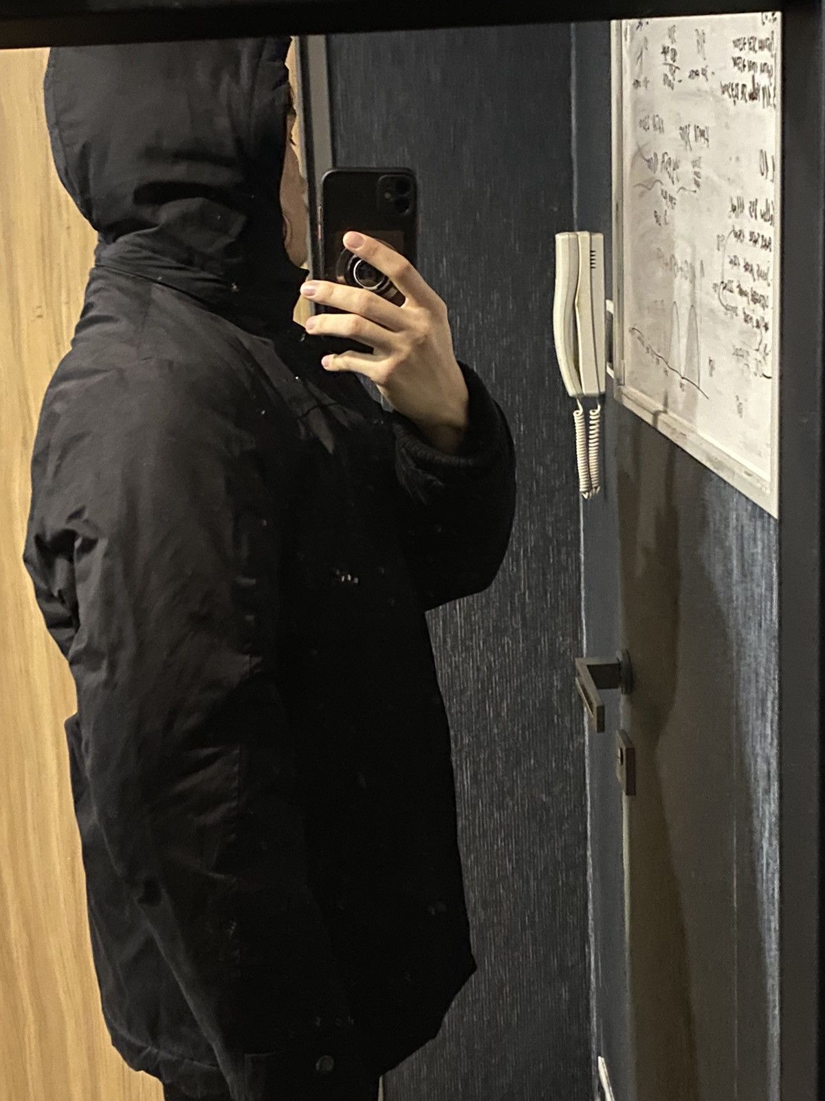 Yves Saint Laurent Wainter Black YSL Jacket Parka Warm YSL Parka Hooded Size US L / EU 52-54 / 3 - 21 Thumbnail