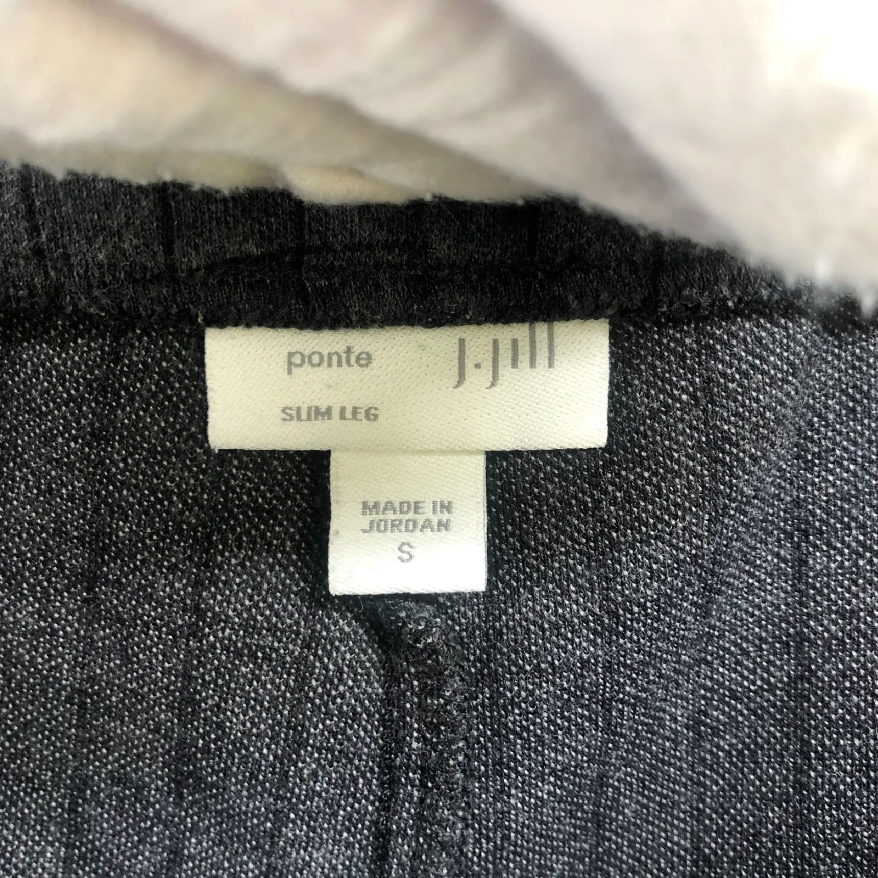 J. Jill J. Jill Slim Leg Gray Plaid Ponte Dress Pants Womens S Mid Rise Flat Front Stretch Slimming Workwear Size 28" / US 6 / IT 42 - 5 Thumbnail