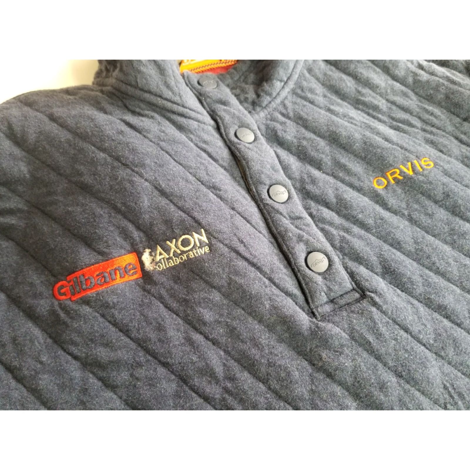 Orvis Orvis Pullover Sweater Mens L Blue Long Sleeve Zip Button Logo Knit 1/4 Zip Outdoor Buttoned Size US L / EU 52-54 / 3 - 4 Thumbnail