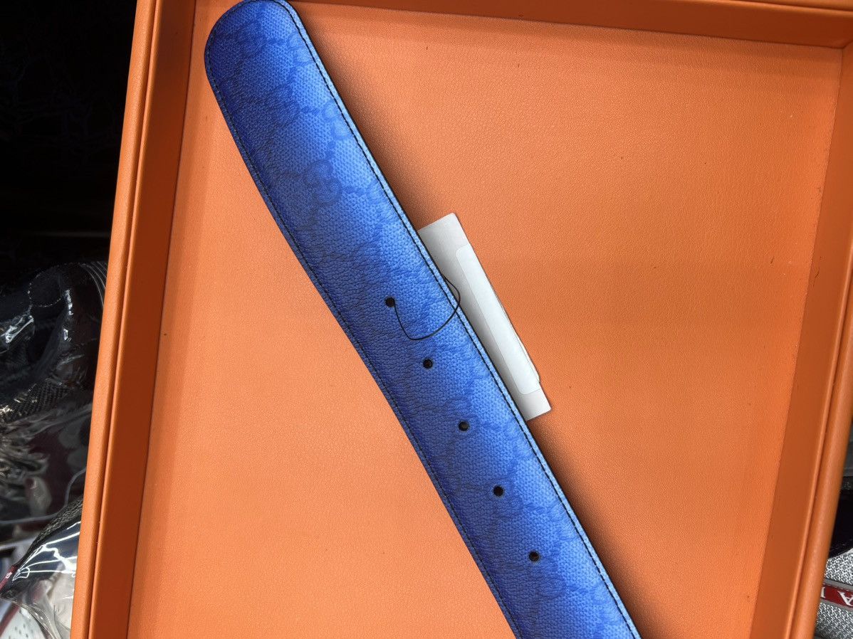 Gucci Gucci Chroma Belt Blue Gradient Canvas Monogram Print Size 36 - 8 Thumbnail