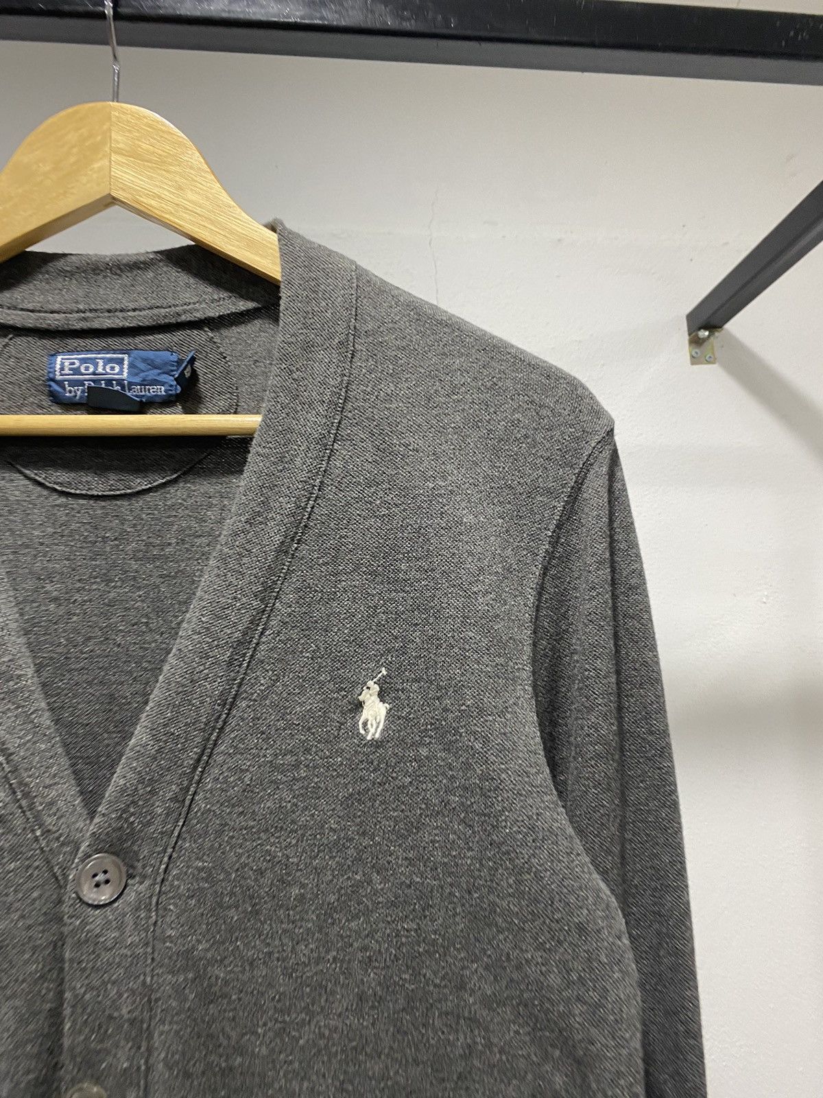 Polo Ralph Lauren × Vintage Rare☠️ Polo RL Small Pony Cardigan 90s Knit Designer Size US S / EU 44-46 / 1 - 3 Thumbnail