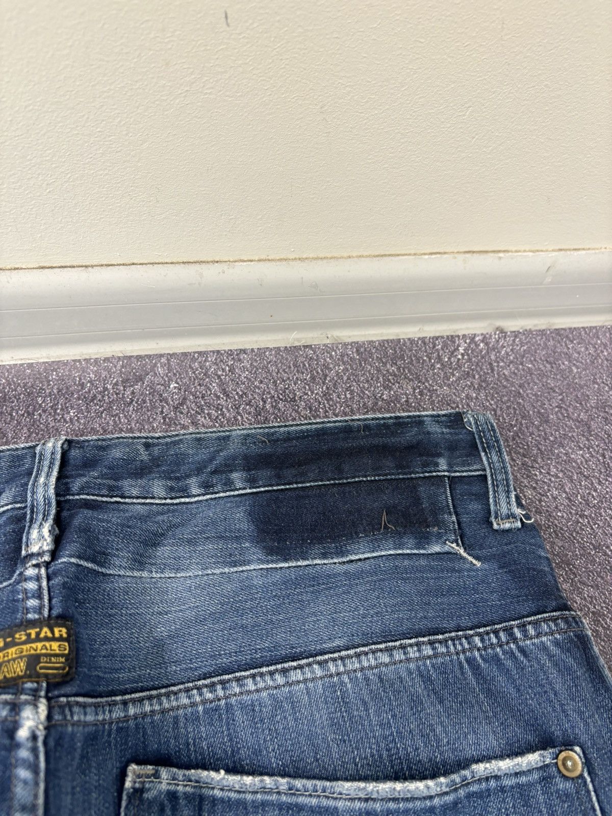 G-Star Vintage G-Star Raw Faded Blue Avant Garde Denim Baggy Jeans Size US 38 / EU 54 - 22 Thumbnail