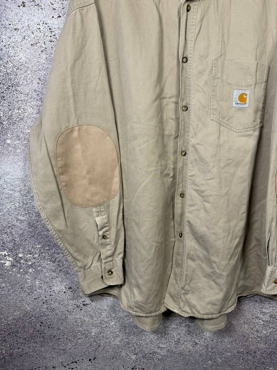Carhartt RARE Vintage Carhartt Khaki Shirt Men's XL Size Size US XL / EU 56 / 4 - 4 Thumbnail