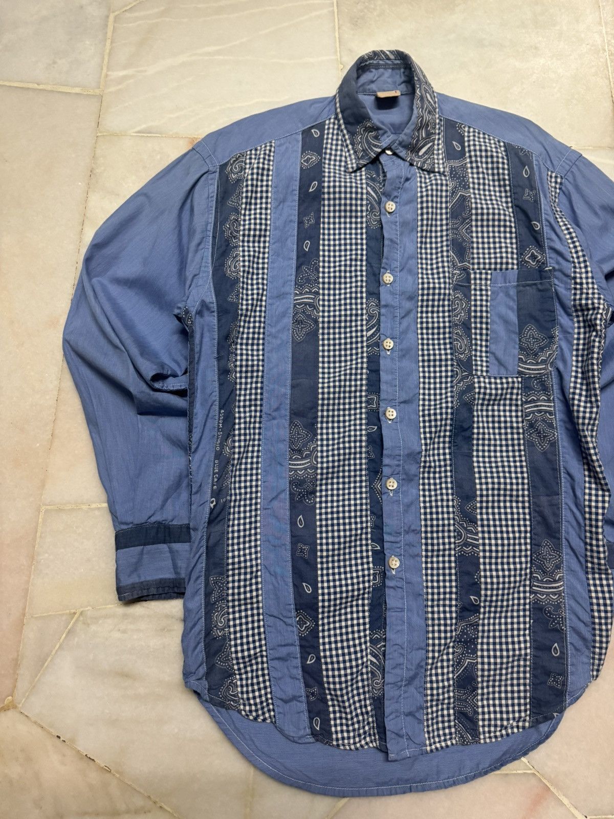 45rpm 45RPM STUDIO JAPAN PEISLEY PATHWORK SHIRT RARE STYLE Size US S / EU 44-46 / 1 - 5 Thumbnail