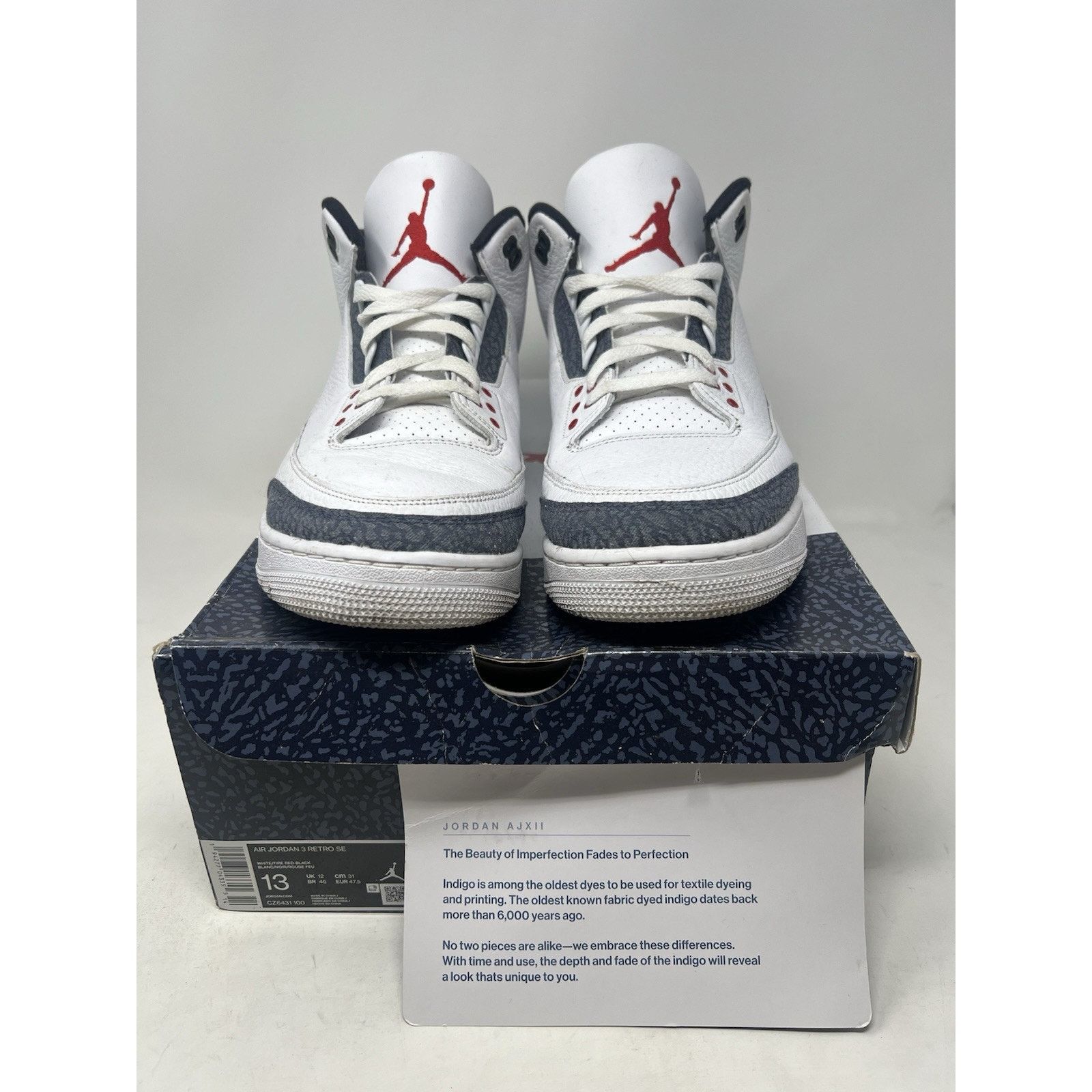 Jordan Brand Jordan 3 Retro Denim SE Fire Red 2020 | Size 13M Size US 13 / EU 46 - 1 Thumbnail