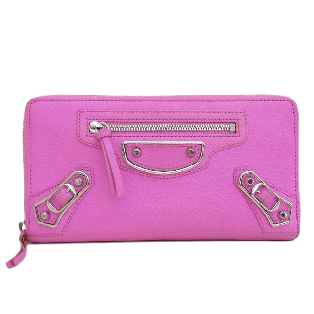 Balenciaga Balenciaga Balenciaga Classic Metallic Edge Continental Wallet Leather Long Wallet 390187 in Very Good Condition Size ONE SIZE - 1 Thumbnail