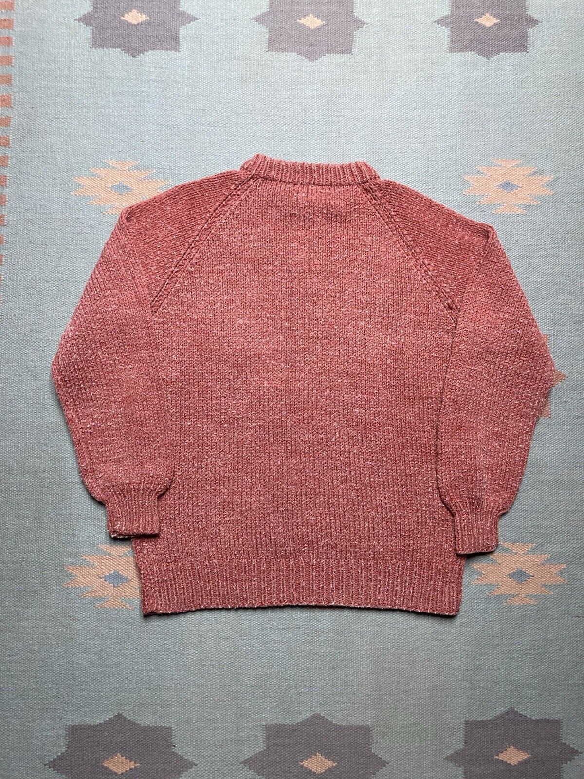 Vintage VTG hand knit sweater wool acrylic blend argyle diamonds M Size US M / EU 48-50 / 2 - 7 Thumbnail