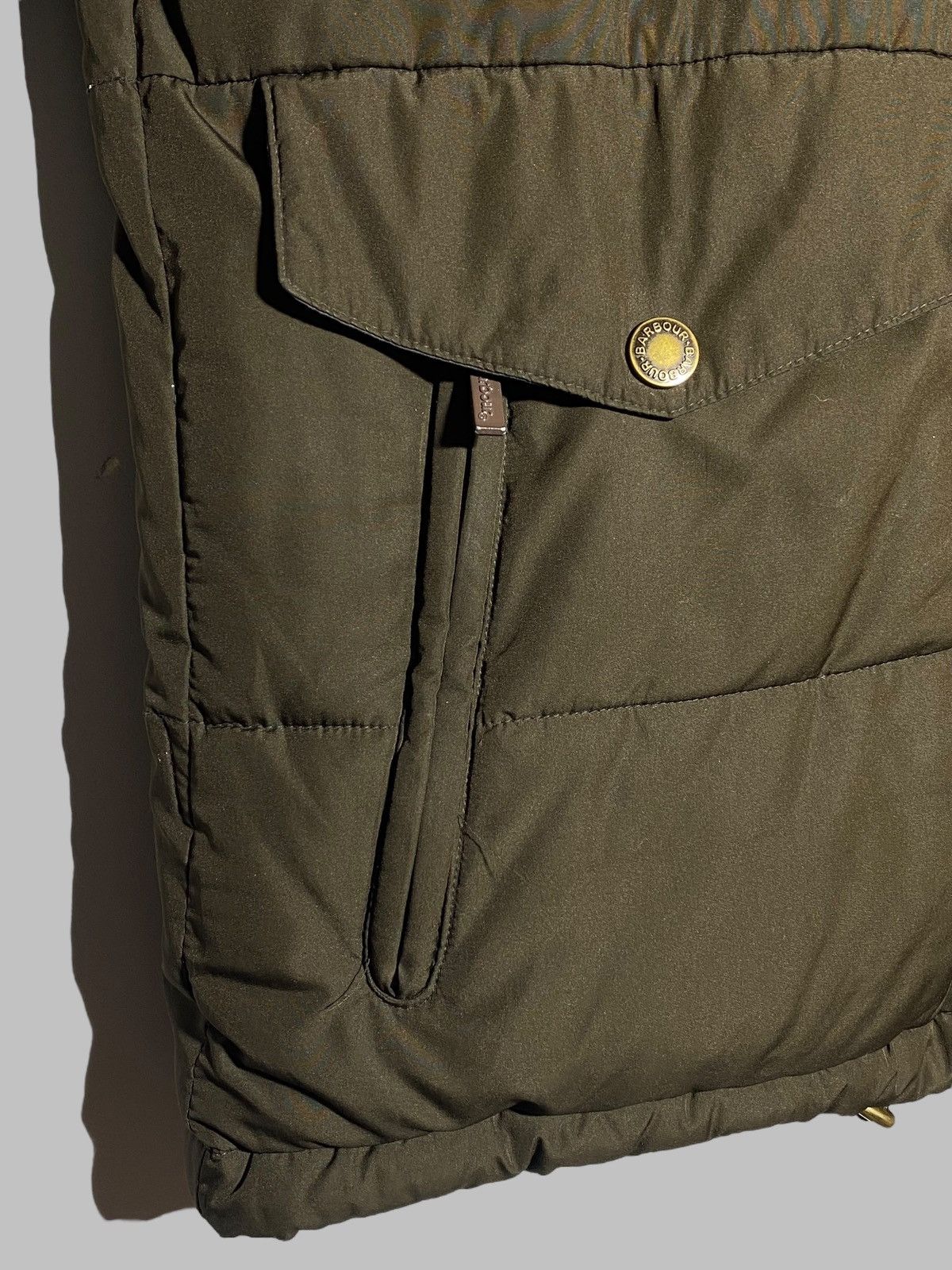Barbour 🔥 BARBOUR CROMER PUFFER JACKET MILITARY GREEN FIBREDOWN Size US M / EU 48-50 / 2 - 7 Thumbnail