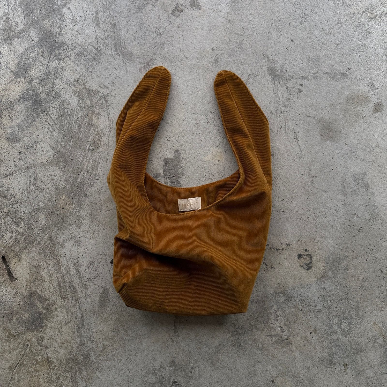Other Merit Beauty Mustard Yellow Corduroy Knot Hobo Bag Size ONE SIZE - 2 Thumbnail