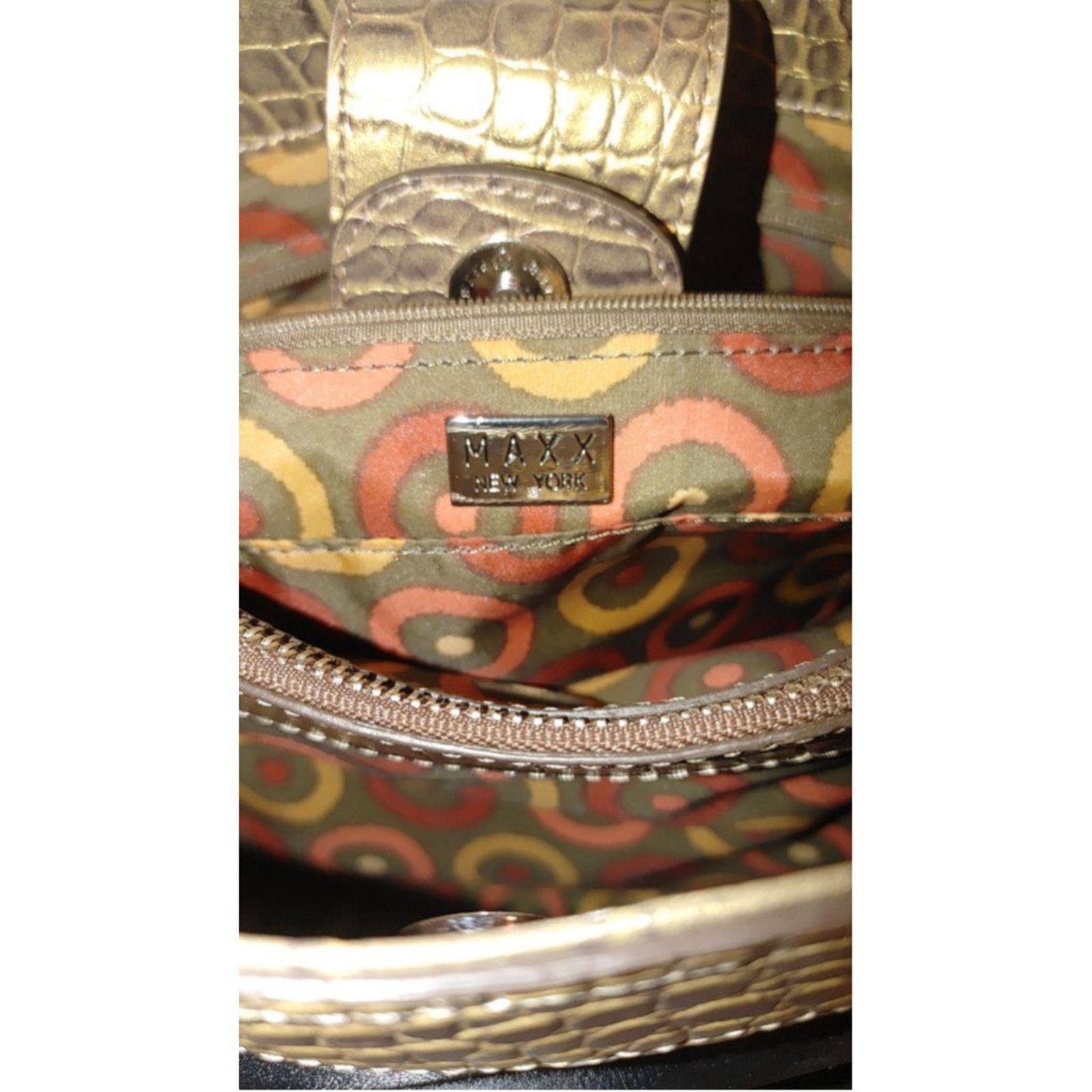 Maximilian Davis Maxx New York Luxury Leather & Croc Bag Size ONE SIZE - 8 Thumbnail