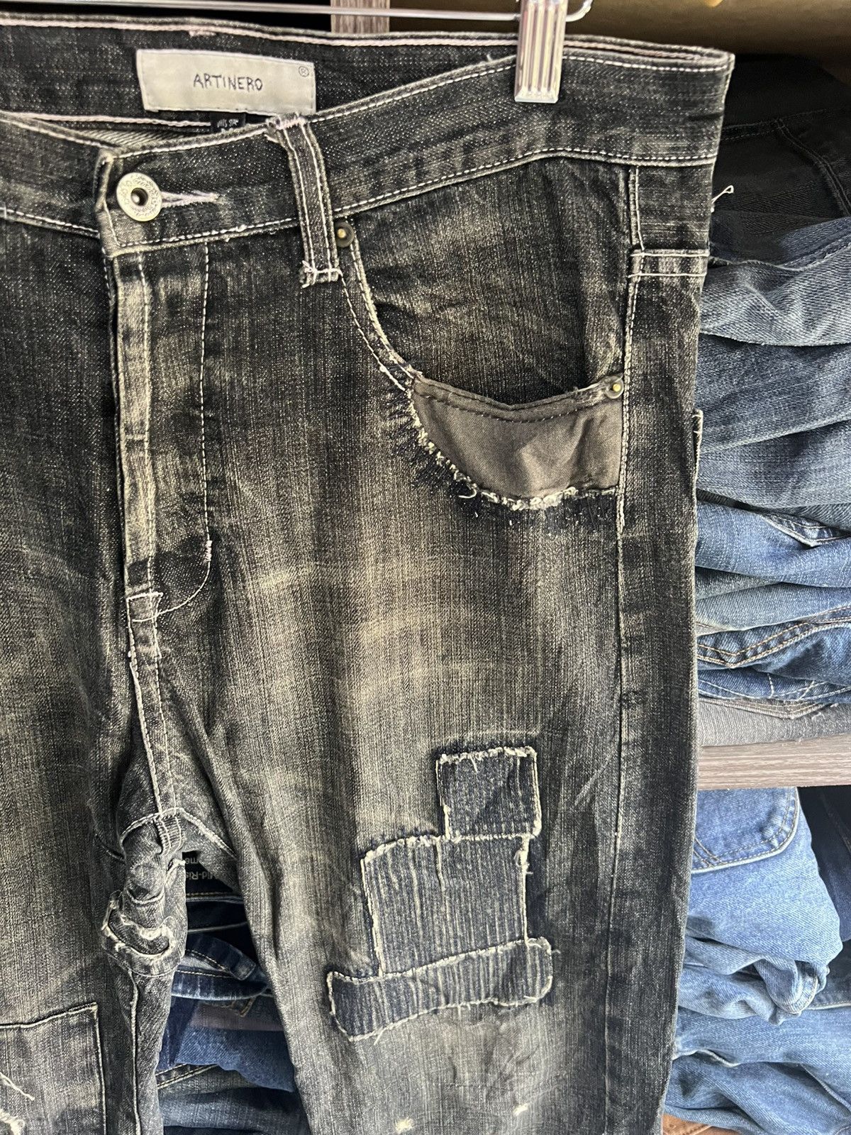 Other 🔥Rare Artinero Patchwork Kapital Inspired Distressed Denim Size US 34 / EU 50 - 8 Thumbnail