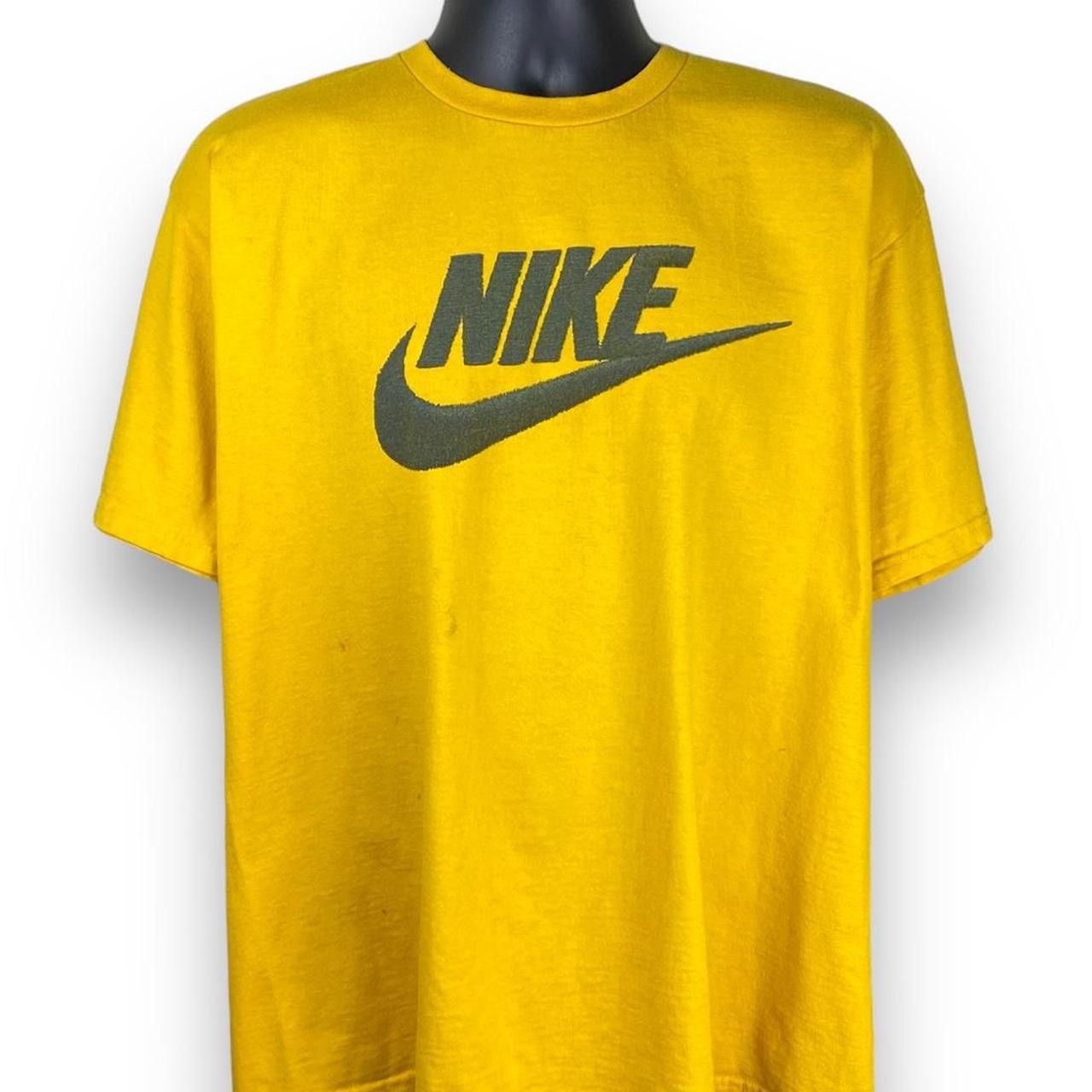 Nike × Vintage Vintage 90s Nike Center Swoosh Essential Tee Tshirt Size US XL / EU 56 / 4 - 1 Thumbnail