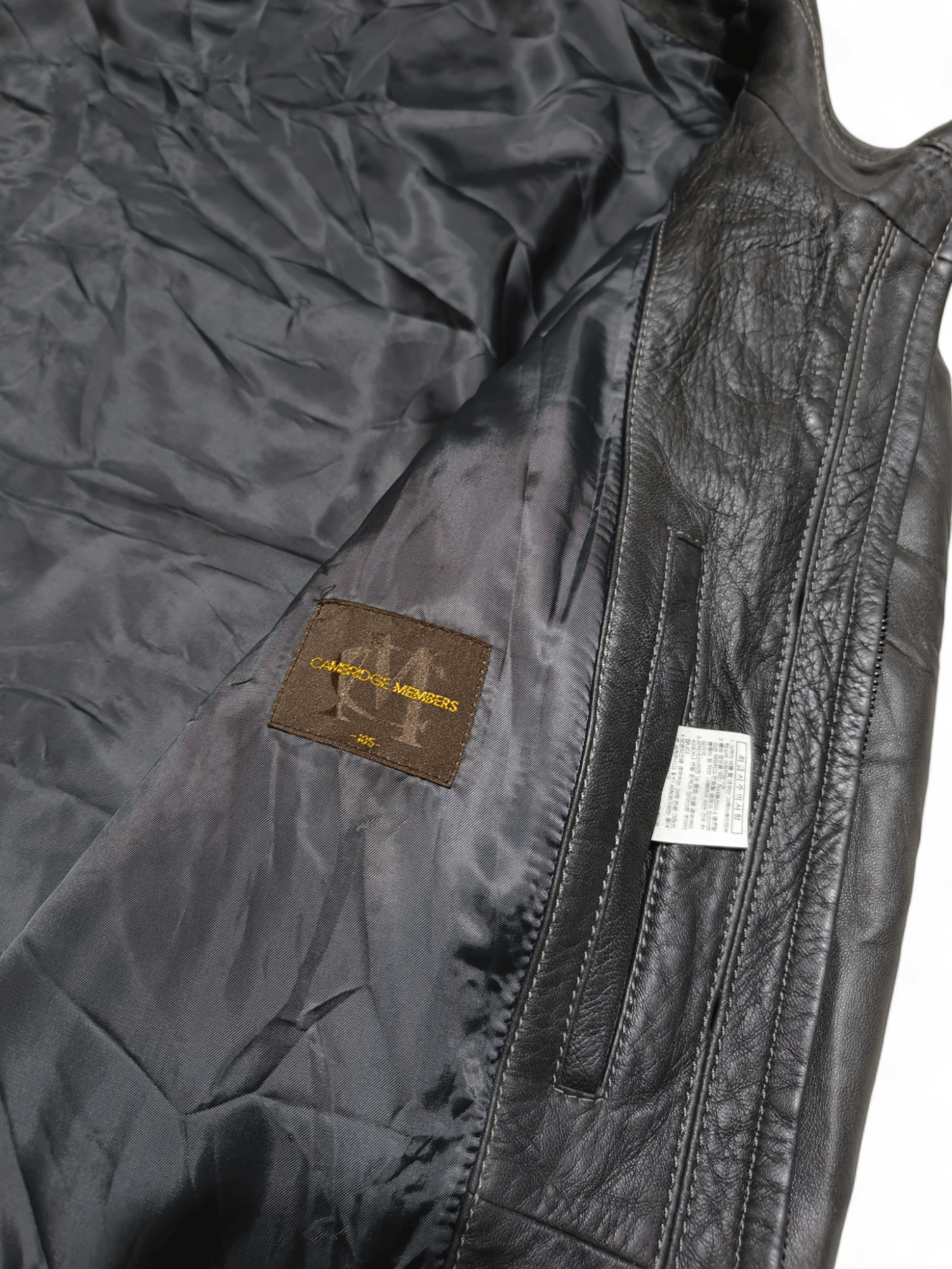 Vintage Vintage CAMBRIDGE MEMBERS Blue Sheepskin Leather Jacket Size US XL / EU 56 / 4 - 8 Thumbnail