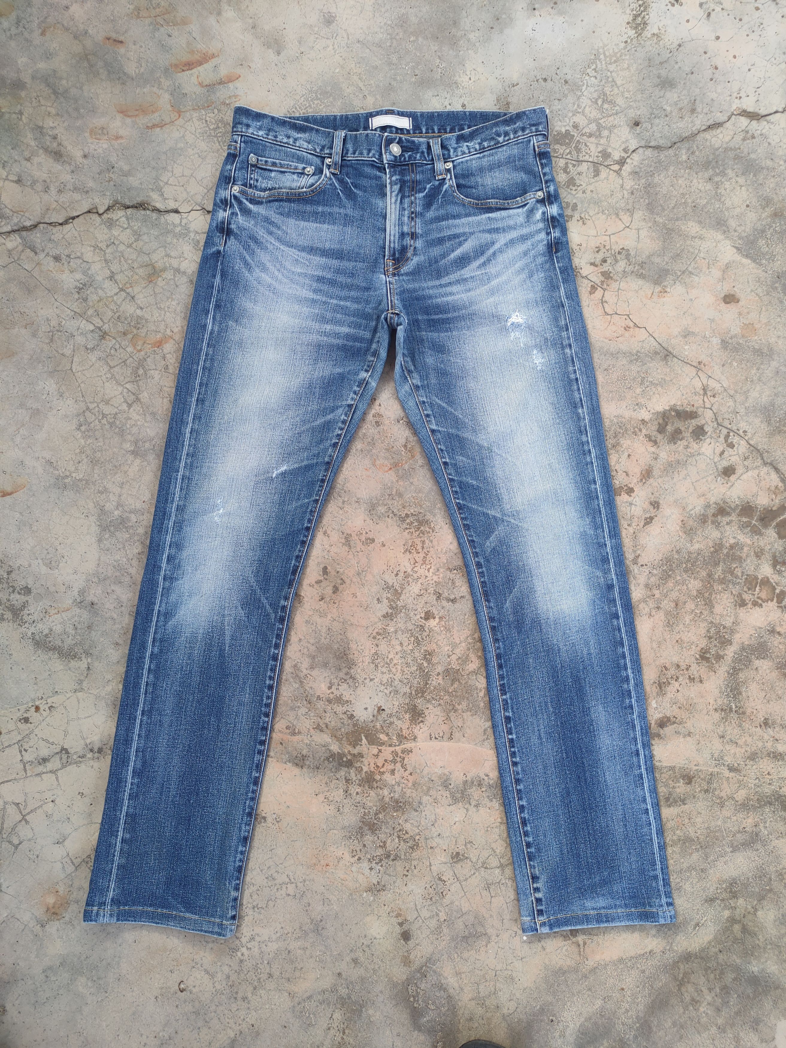 Japanese Brand W32 VINTAGE JAPANESE SKINNY FADED DISTRESSED JEANS PANTS Size US 32 / EU 48 - 1 Thumbnail