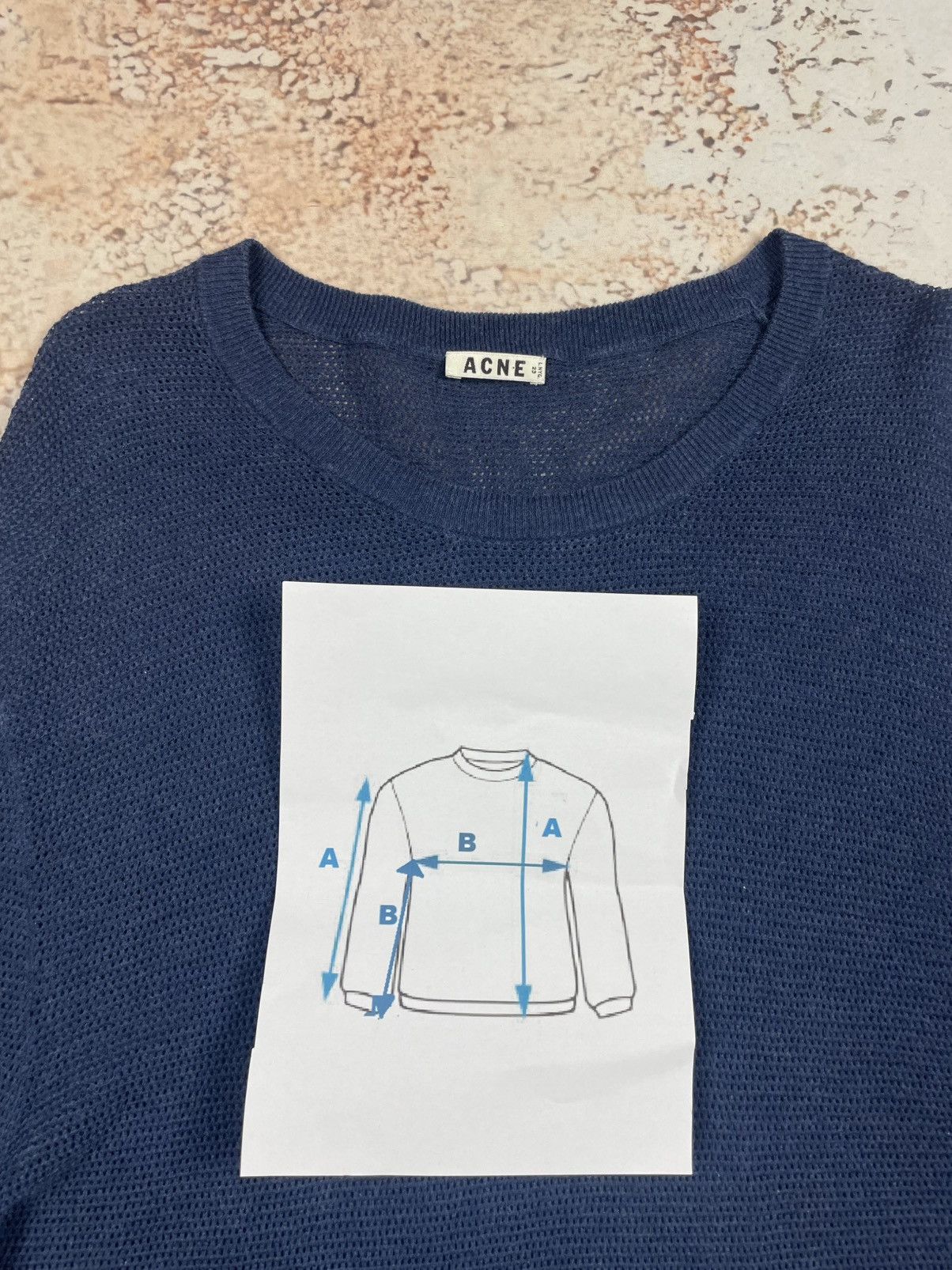 Acne Studios Acne Studios XL Navy Knit Sweater Dark Blue (Women’s) Size XL / US 12-14 / IT 48-50 - 6 Thumbnail